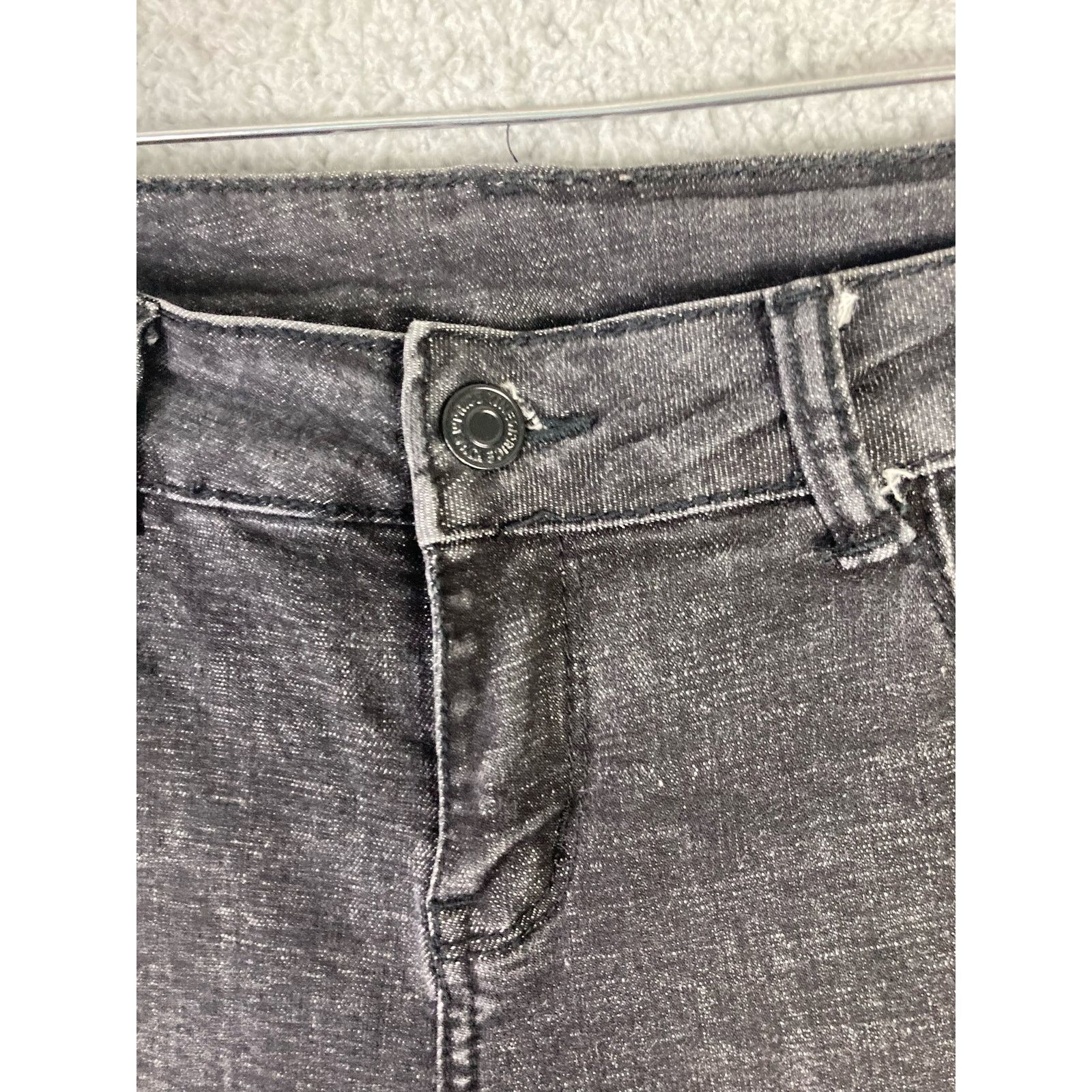 Other Women's Distressed Skinny Jeans Black Size 26 Stretch Denim Size 26" / US 2 / IT 38 - 8 Thumbnail