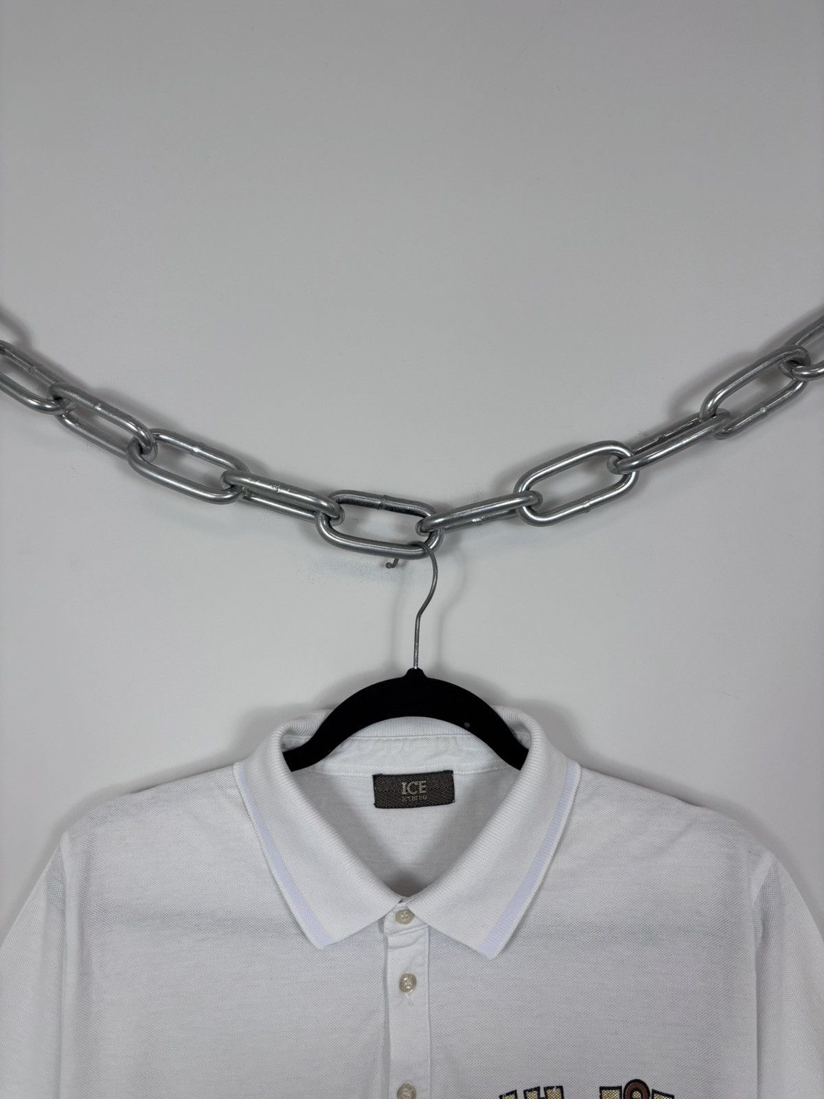 Iceberg Ice Iceberg International Flags White Big Logo Polo Shirt Size US M / EU 48-50 / 2 - 4 Thumbnail