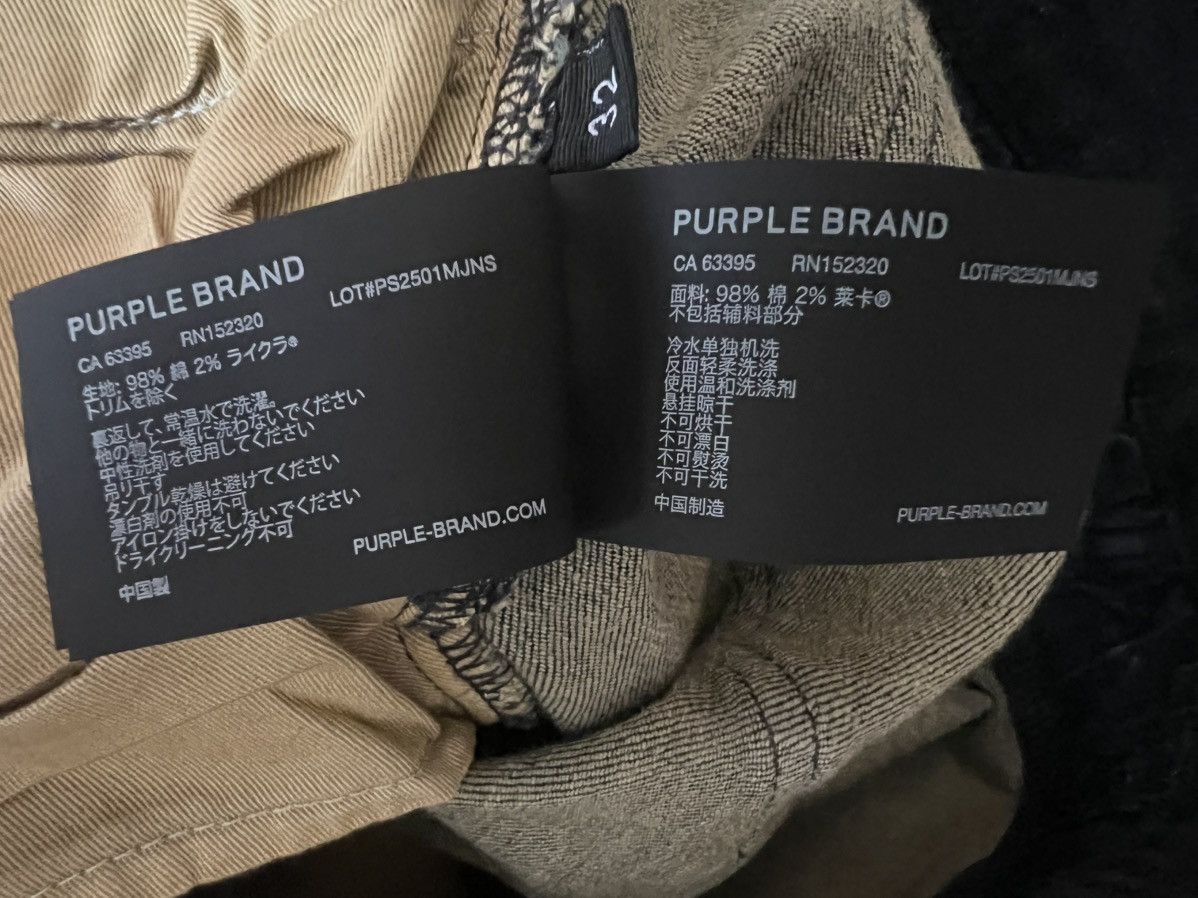 Purple Brand Purple Brand Jeans Mens Slim Fit Blue P001 $295 Size 32/32 Size US 32 / EU 48 - 11 Thumbnail