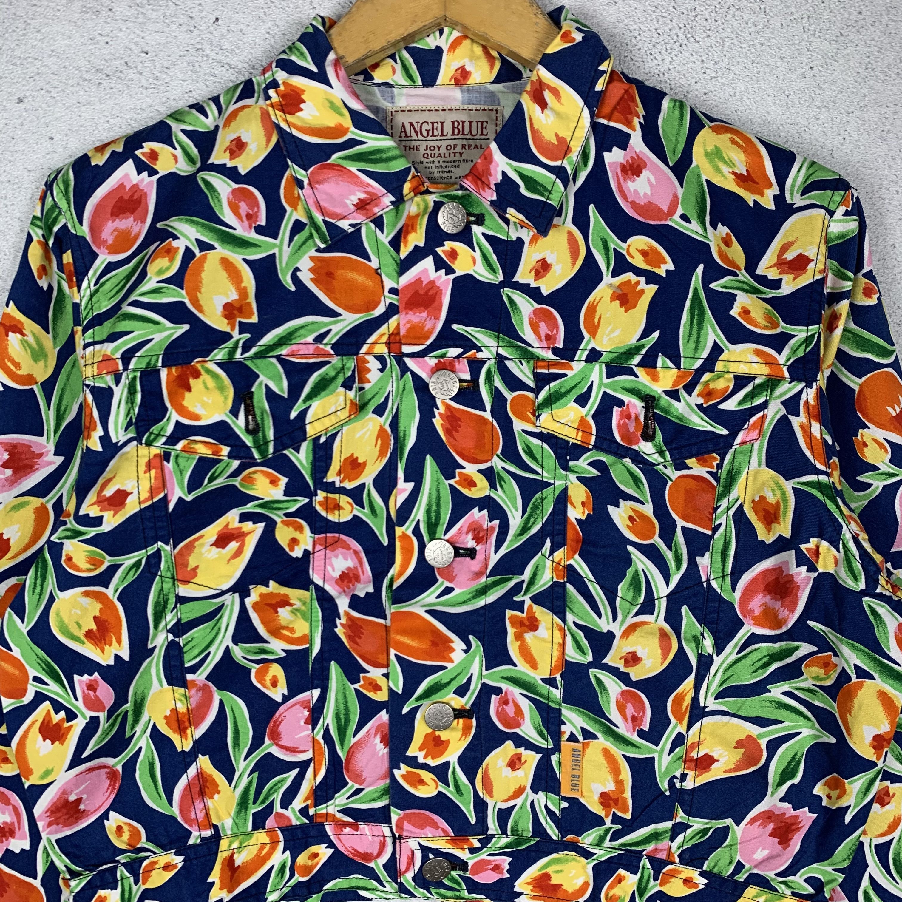 Hysteric Glamour Angel Blue Floral Printed Jacket Cropped Size S / US 4 / IT 40 - 2 Thumbnail