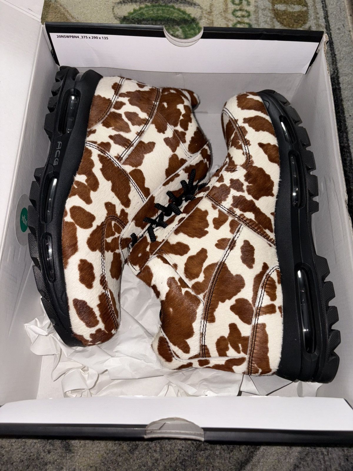 Nike Nike Air Max Goadome Sail Cocoa Wow Cow Print Pony Hair Size US 11.5 / EU 44-45 - 2 Thumbnail