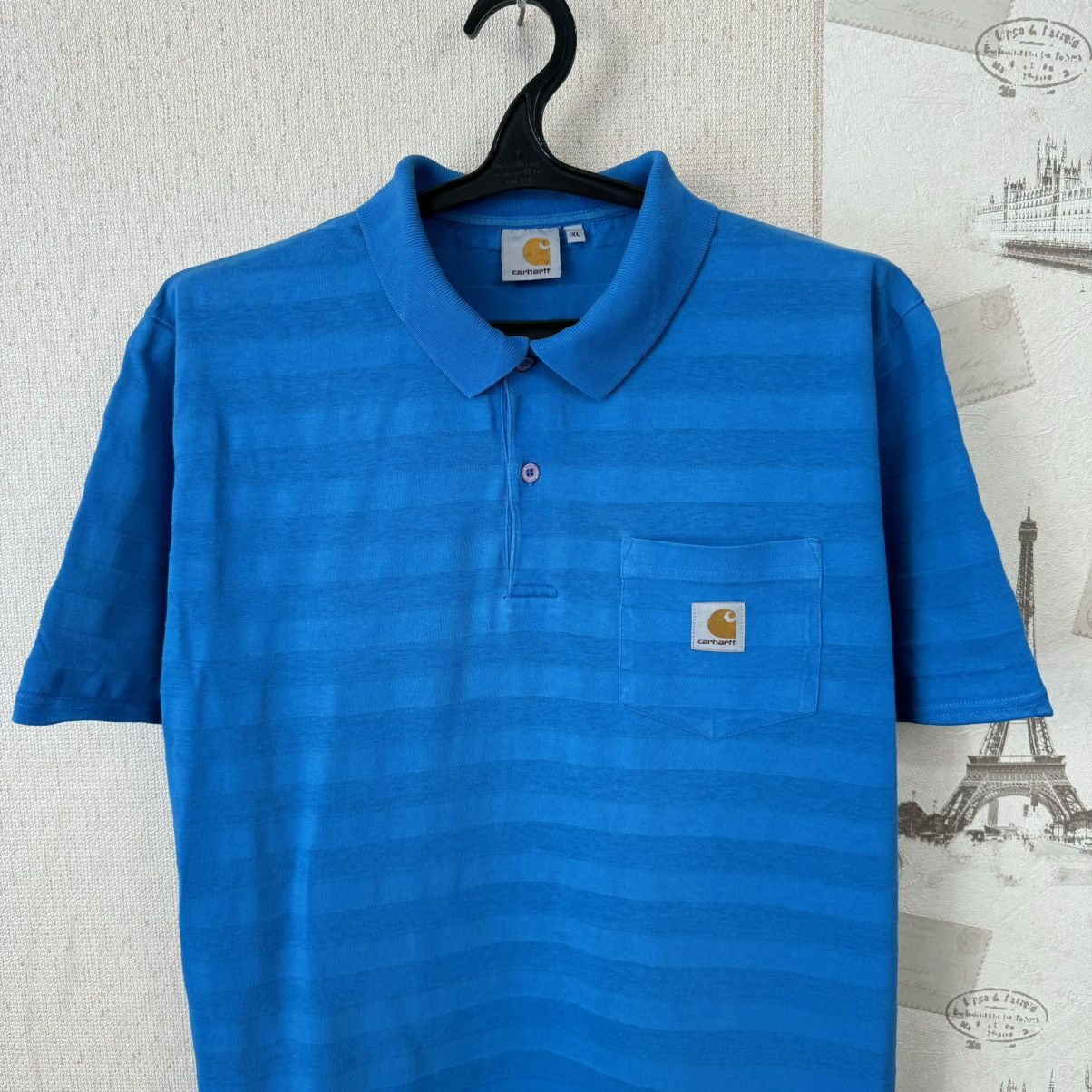 Carhartt Vintage Carhartt T shirt Polo Shirt Blue Sz XL Streetwear Size US XL / EU 56 / 4 - 7 Thumbnail