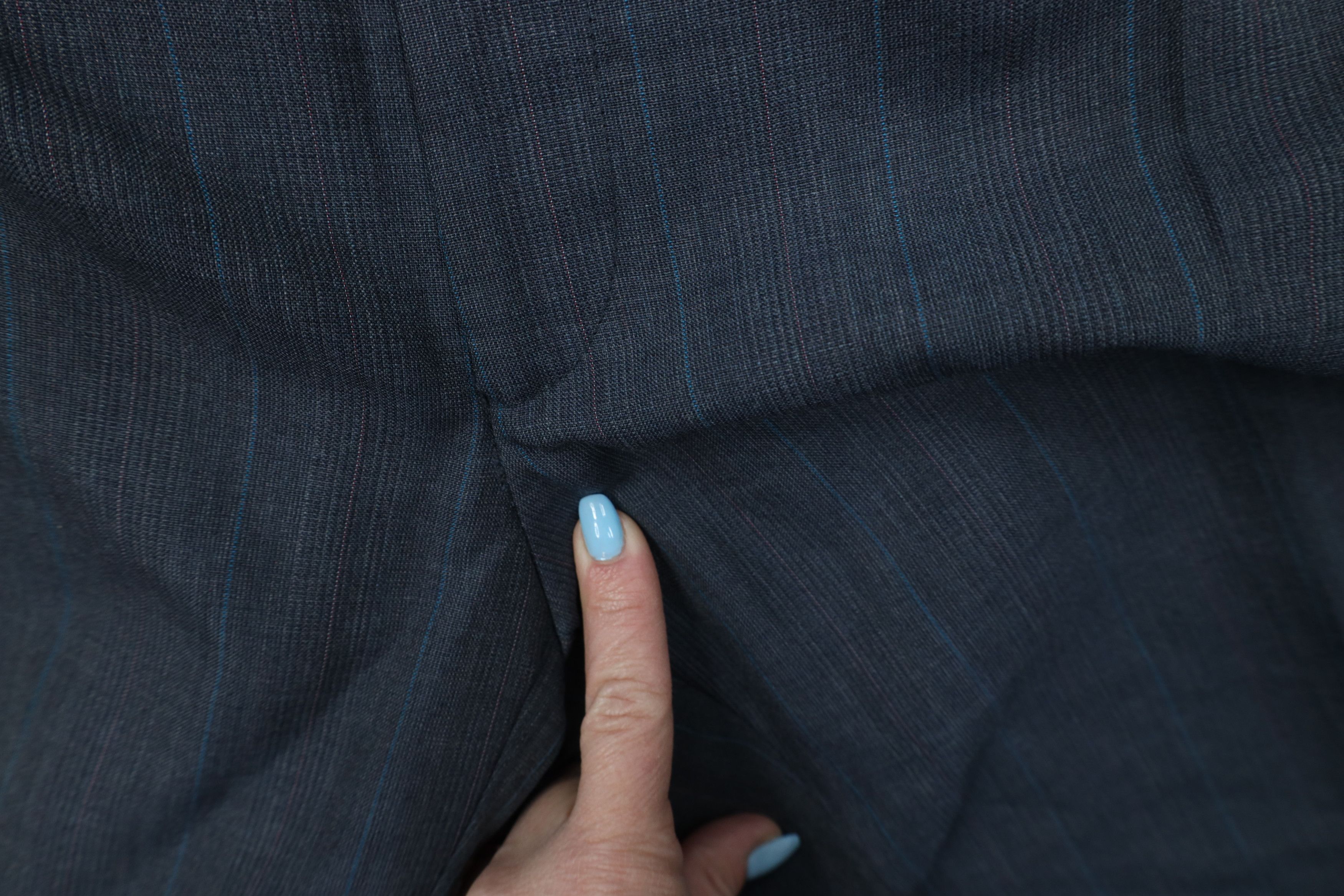 Vintage Vintage 70s Streetwear Blend Knit Wide Leg Chino Pants Plaid Size US 38 / EU 54 - 6 Thumbnail