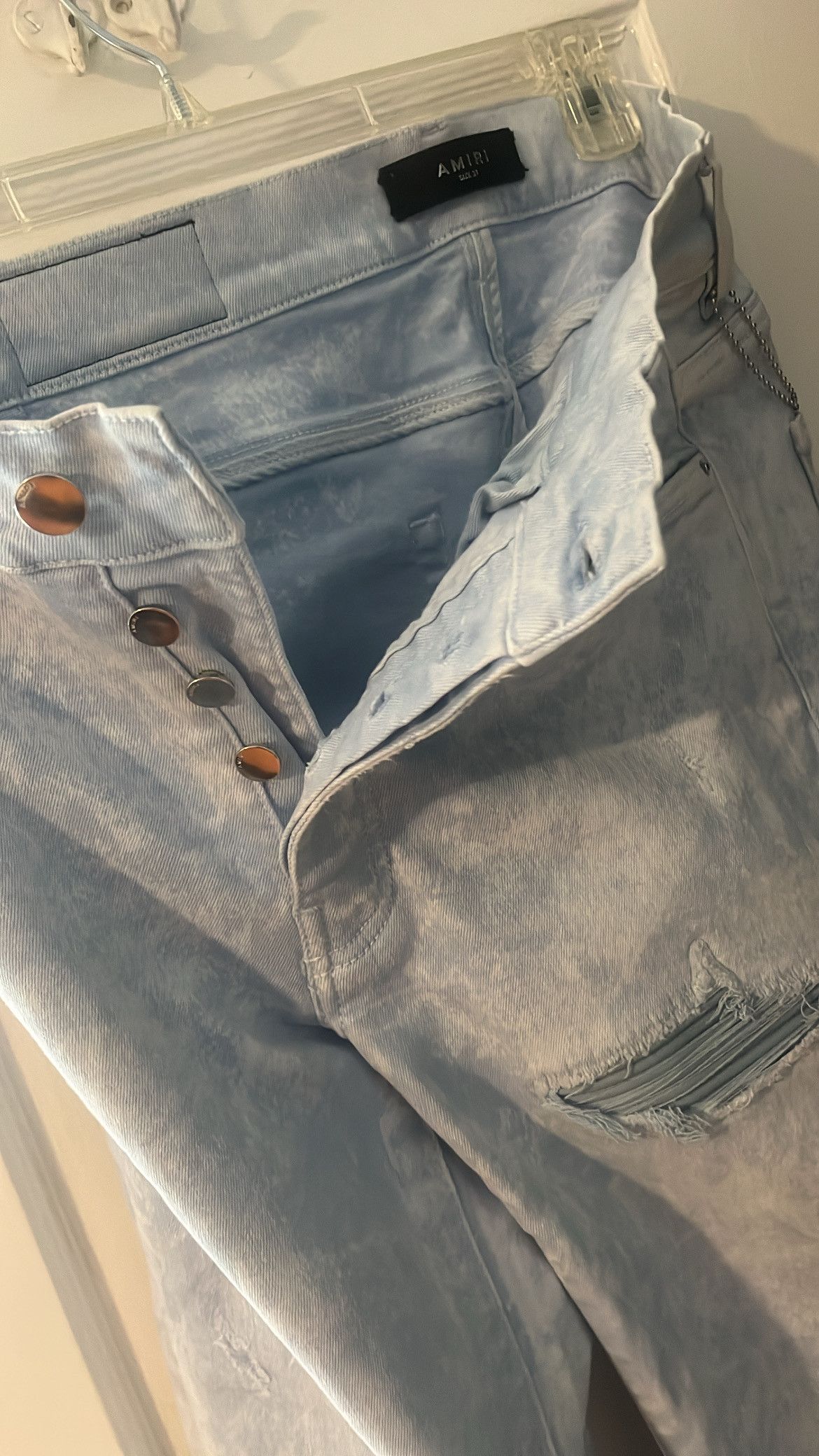 Amiri Amiri MX1 Jeans Mineral Blue Size US 31 - 6 Thumbnail