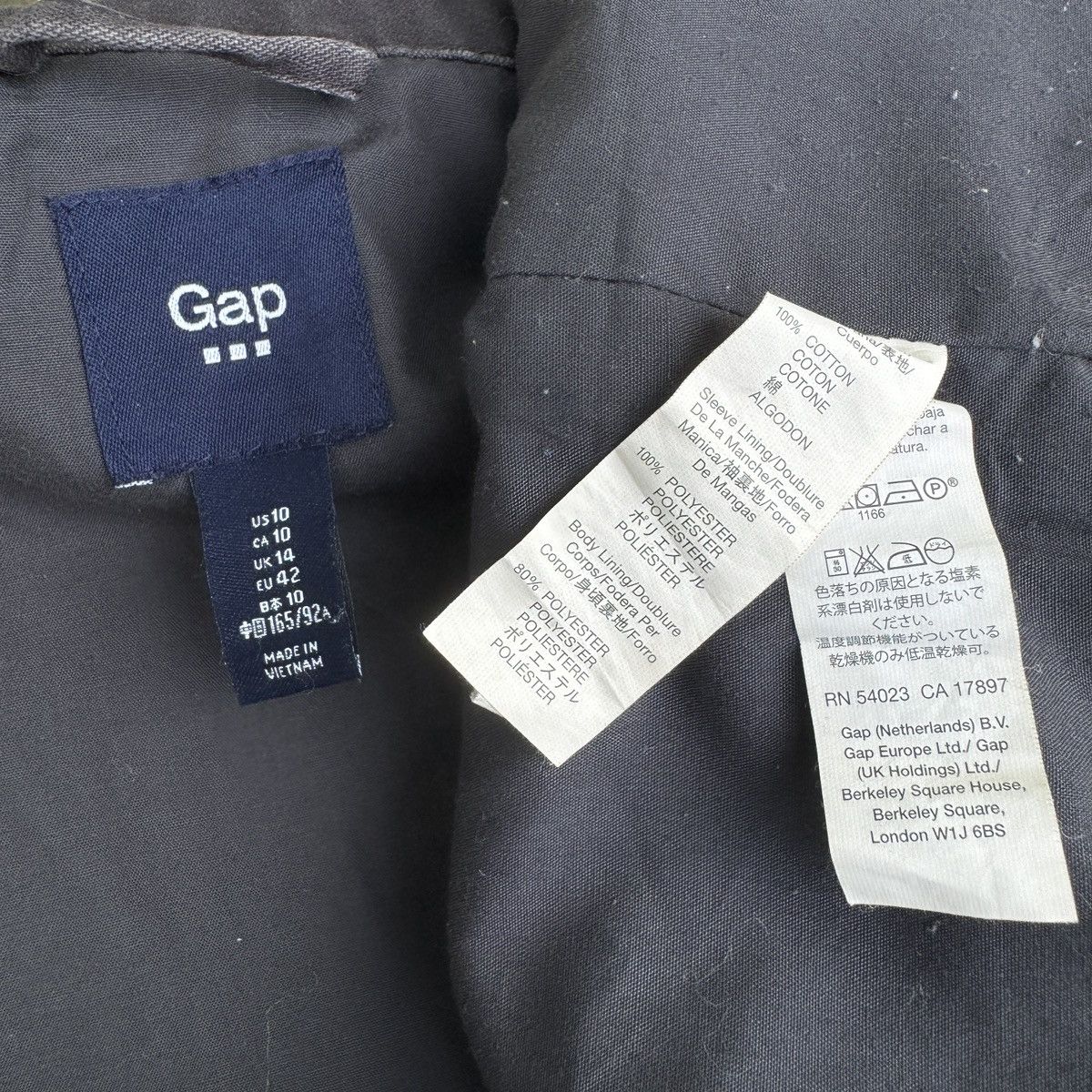 Gap Cropped Asymetrical Zipper Chore GAP Jacket Size US XS / EU 42 / 0 - 6 Thumbnail