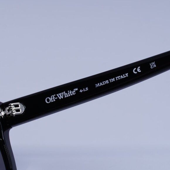Off-White Off-White OERI143 LINCOLN 1007 Sunglasses Black Square Frame Size ONE SIZE - 7 Thumbnail