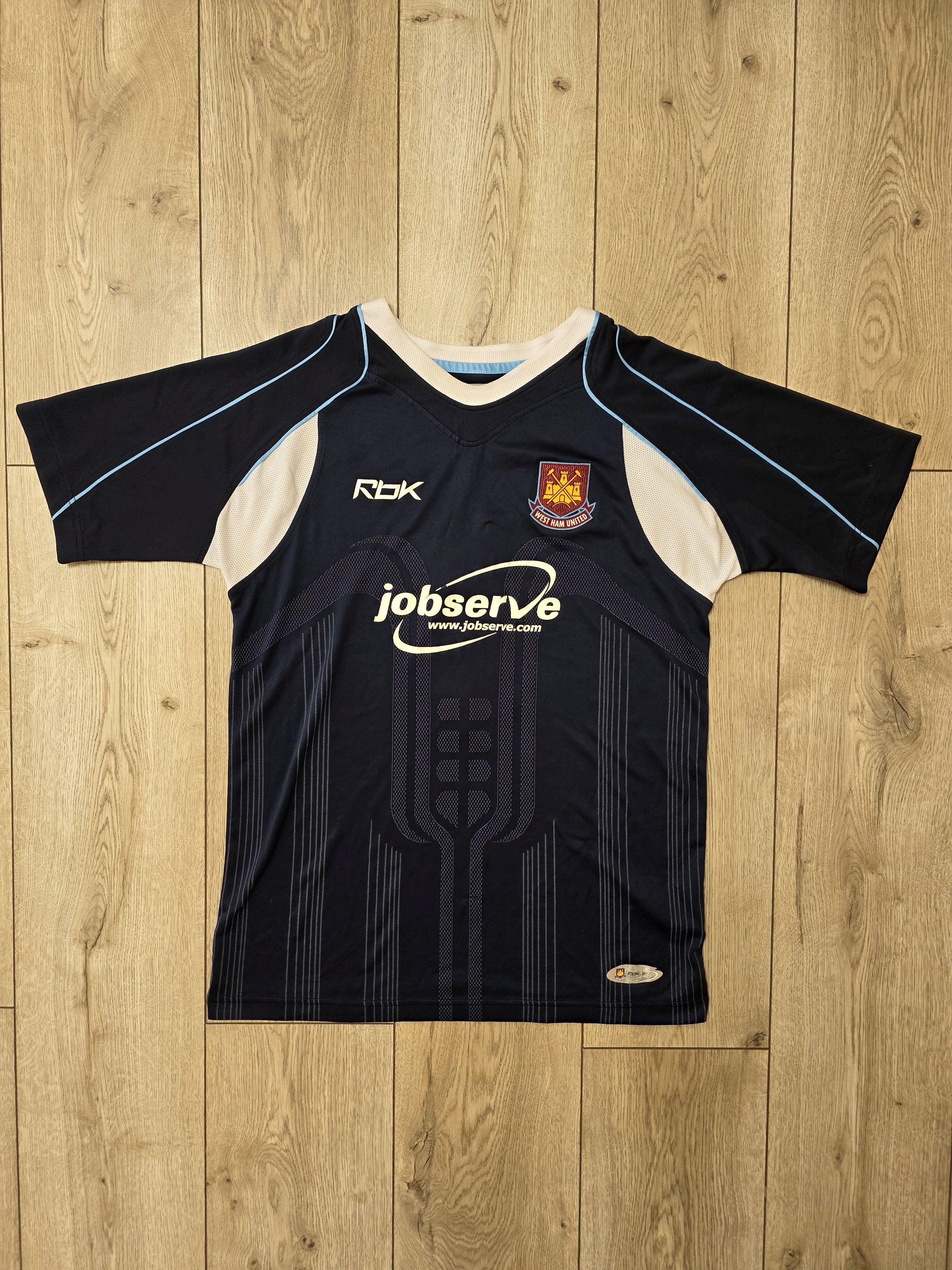 Vintage WEST HAM UNITED 2006 2007 AWAY FOOTBALL SHIRT SOCCER JERSEY Size US M / EU 48-50 / 2 - 1 Thumbnail