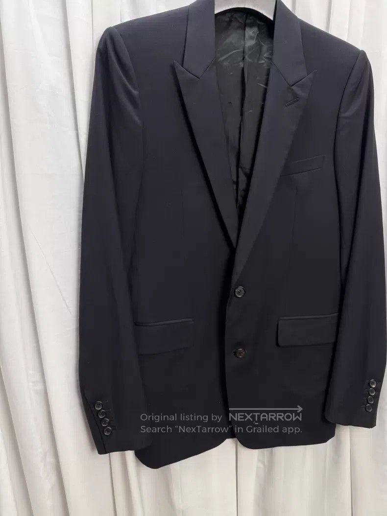 Dior Dior Hedi Slimane era 05AW 100% wool suit| Size 48R - 3 Thumbnail