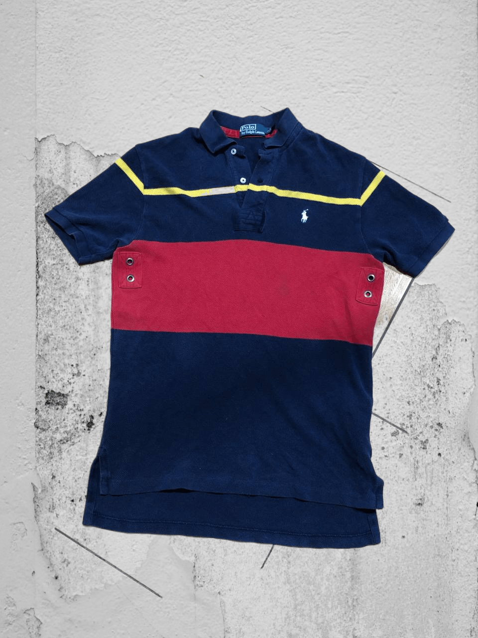 Polo Ralph Lauren Vintage Polo Ralph Lauren Navy Blue/Red Polo Mens Size US M / EU 48-50 / 2 - 1 Thumbnail