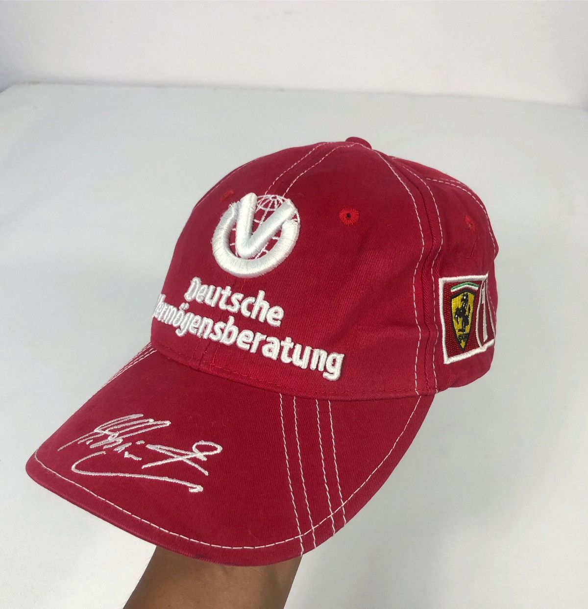 Ferrari × Formula 1 × Vintage Rare Vintage Ferrari Michael Schumacher Formula 1 Cap Hat Size ONE SIZE - 6 Thumbnail
