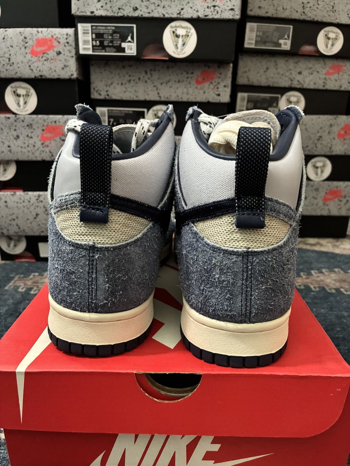 Nike Nike Dunk High Ab Notre Midnight Navy SKU CW3092-400 Size US 9 / EU 42 - 10 Thumbnail