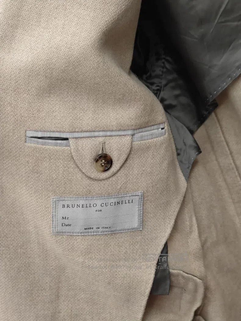 Brunello Cucinelli Brunello Cucinelli Full sheep cashmere suit jacket Size 50L - 5 Thumbnail