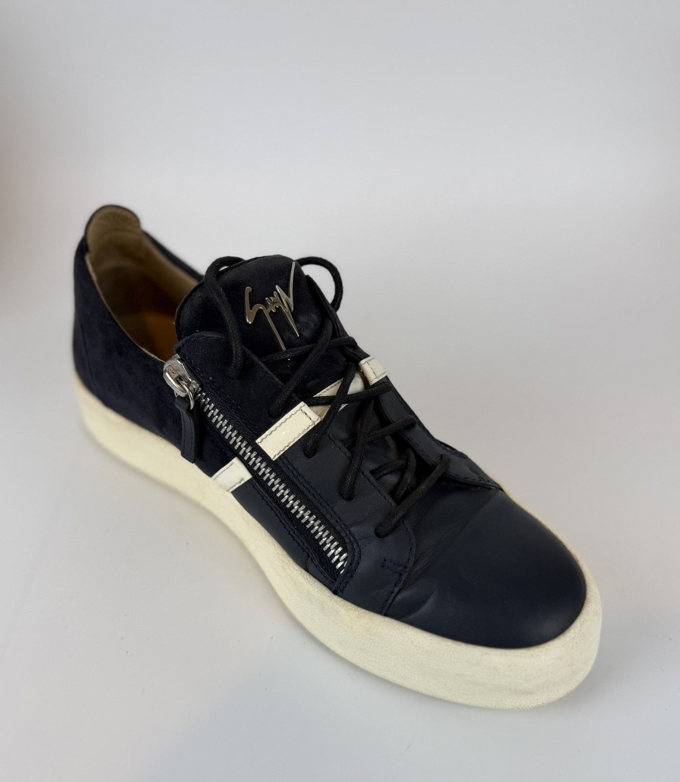 Giuseppe Zanotti Giuseppe Zanotti Men’s Low-Top Sneakers - blue Suede Size US 10 / EU 43 - 5 Thumbnail