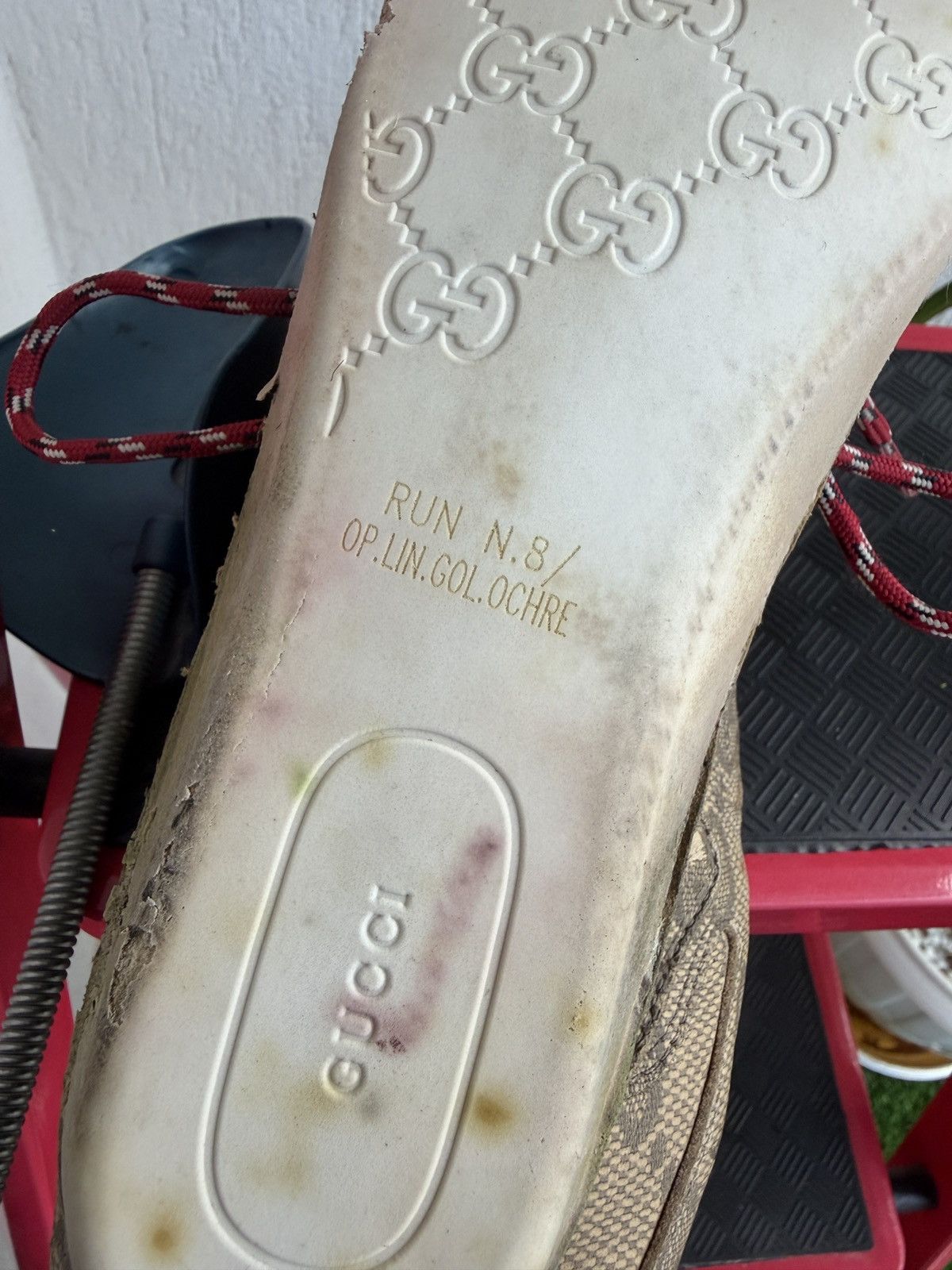 Gucci Gg monogram Run sneaker Size US 9.5 / EU 42-43 - 12 Thumbnail