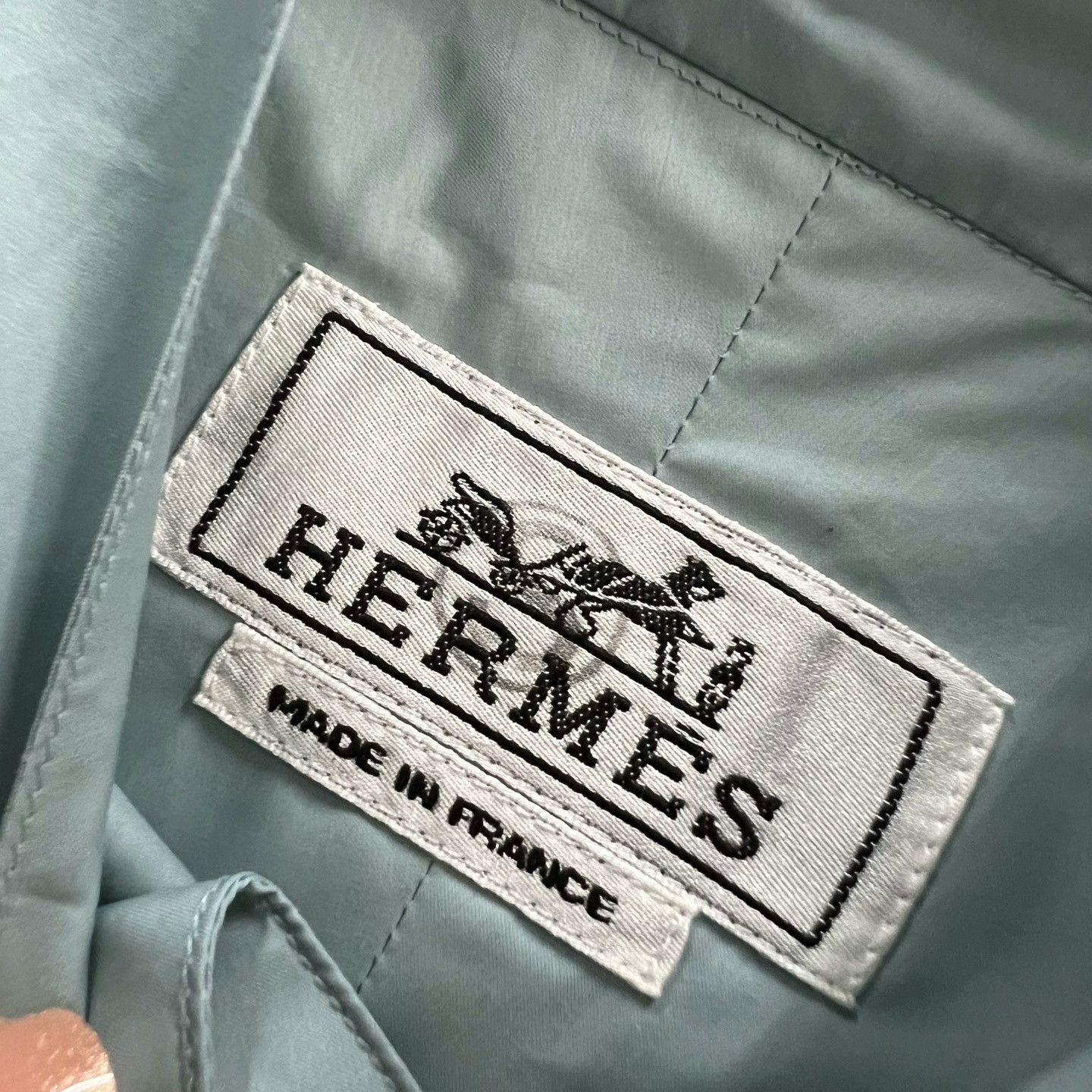 Hermes Hermes Solid High Neck Long Sleeve Shirt Size US M / EU 48-50 / 2 - 3 Thumbnail