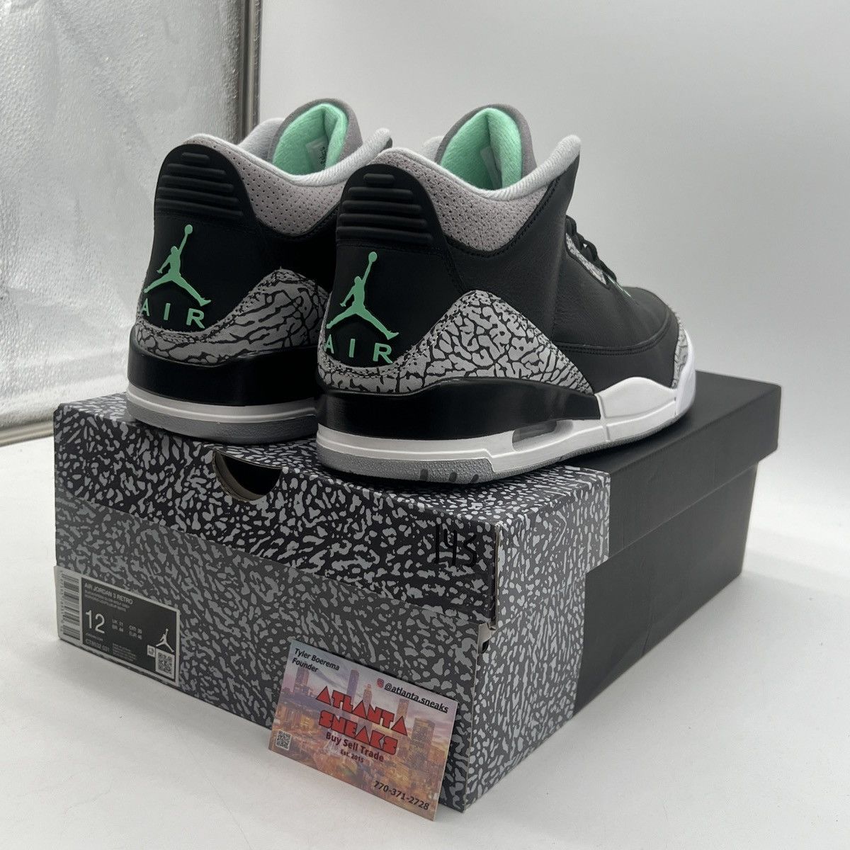 Jordan Brand Air Jordan 3 green glow Size US 12 / EU 45 - 5 Thumbnail