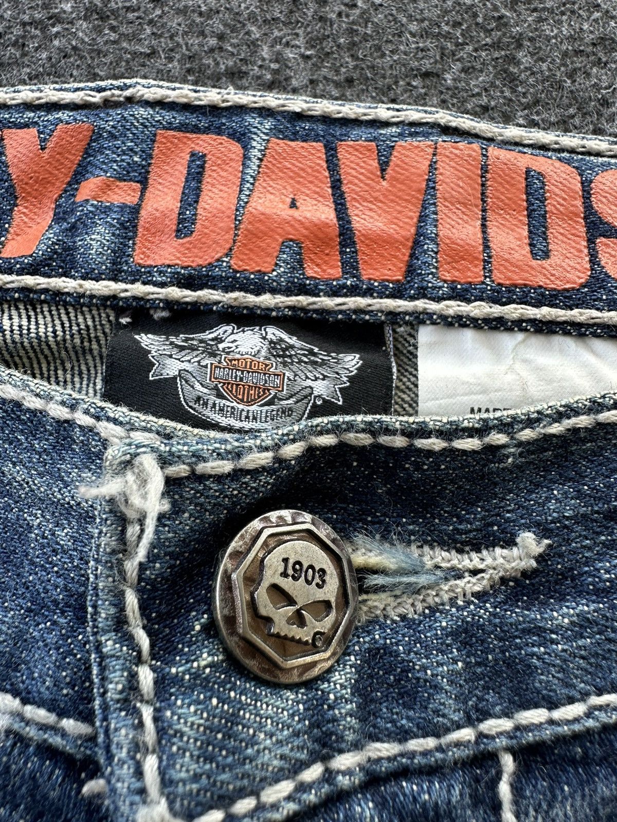 Harley Davidson Harley Davidson Vintage Denim D266 Size US 34 / EU 50 - 14 Thumbnail