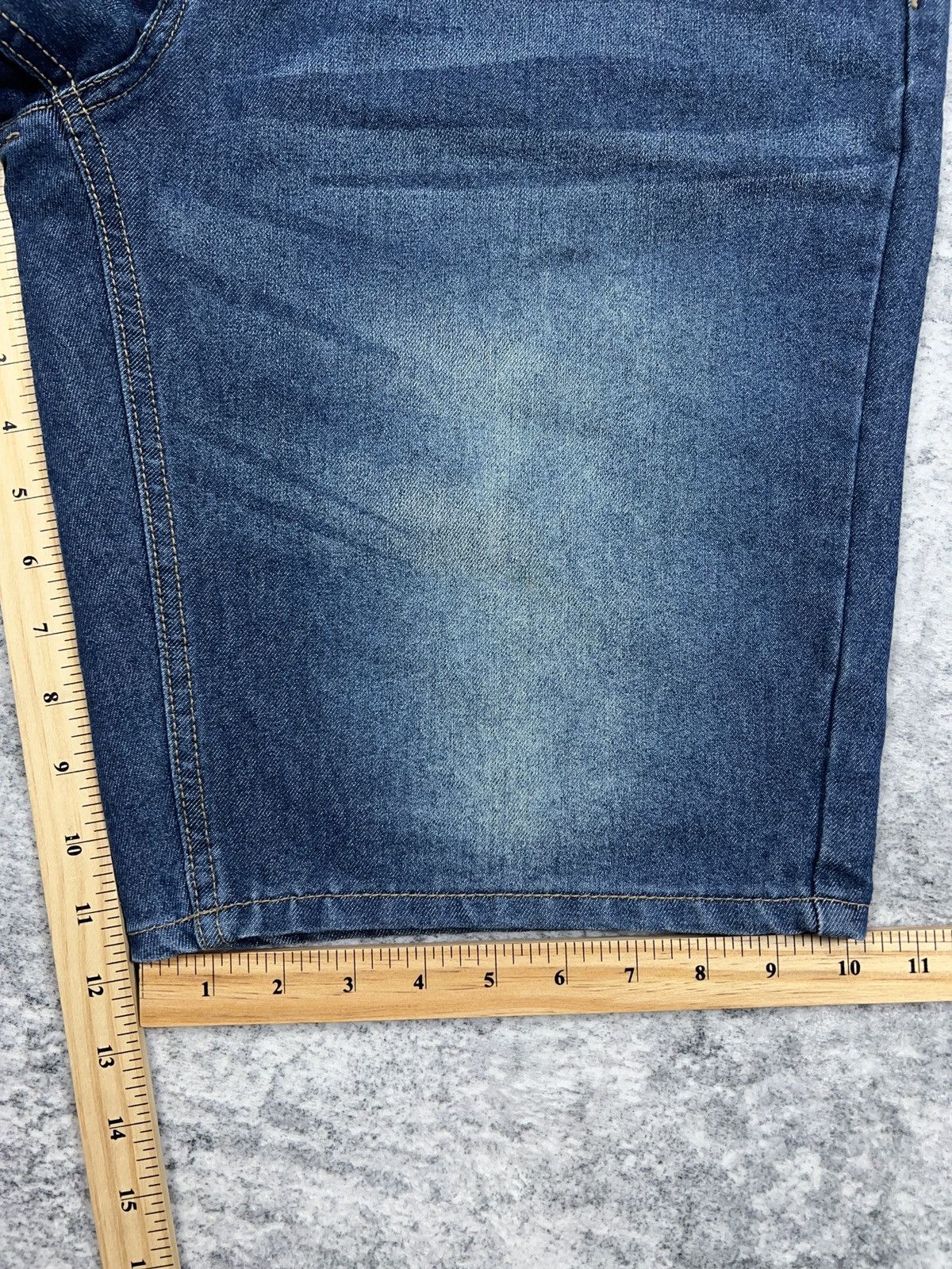 Ecko Unltd. × Southpole Y2K Ecko Unltd Faded Denim Shorts Jorts Size US 36 / EU 52 - 8 Thumbnail