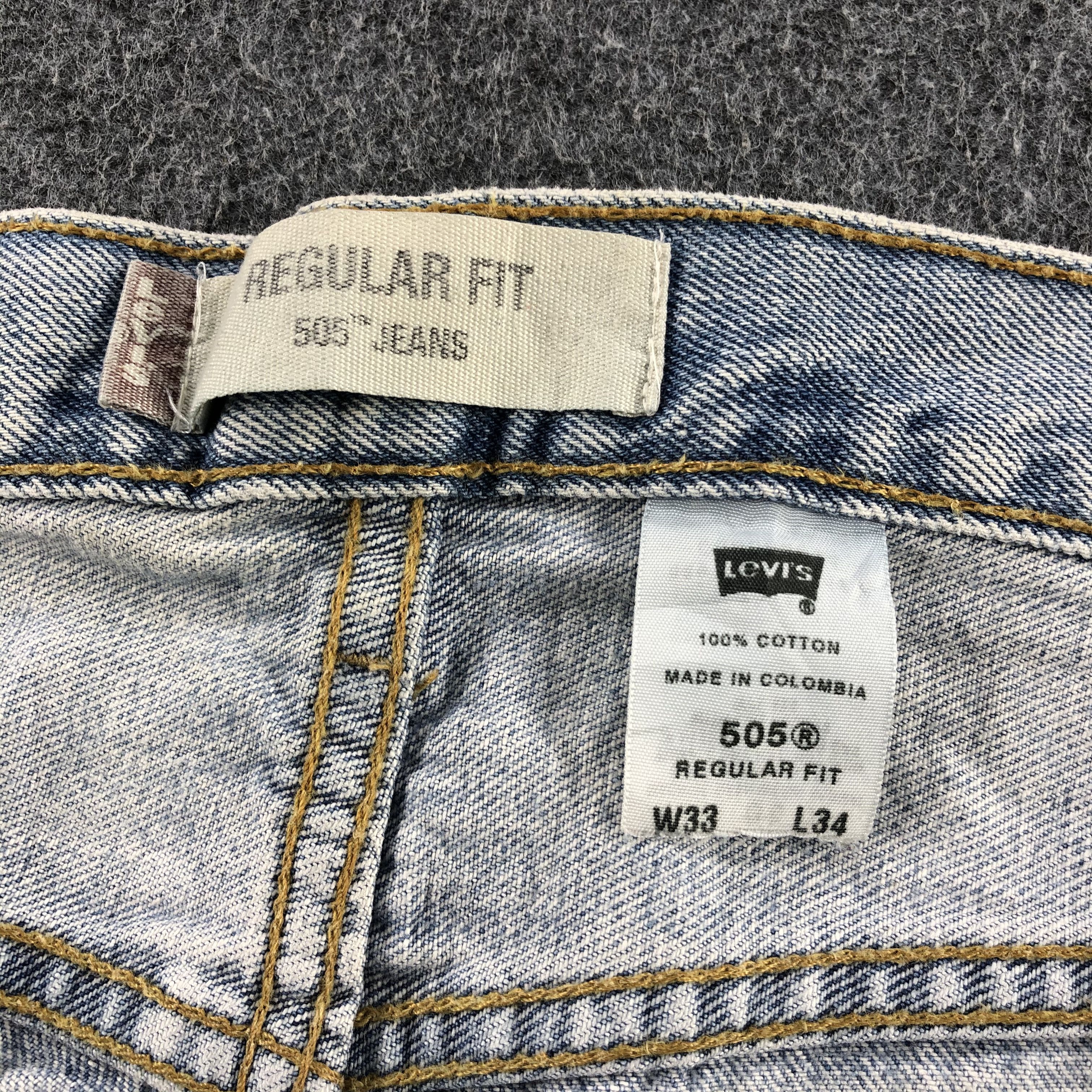 Levi's Vintage Light Wash Levis 505 Jeans-J1224 Size US 33 - 10 Thumbnail