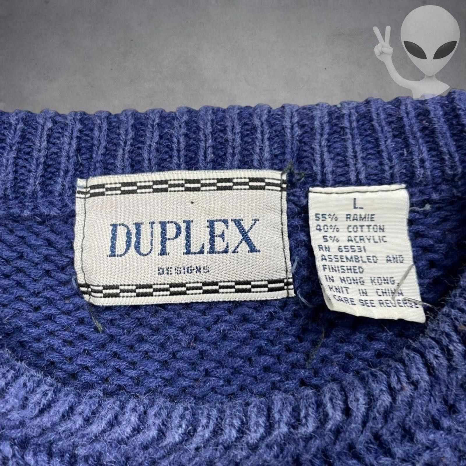 Other Duplex Sweater Large Abstract 3D Knit Coogi style Geometric Size US L / EU 52-54 / 3 - 3 Thumbnail