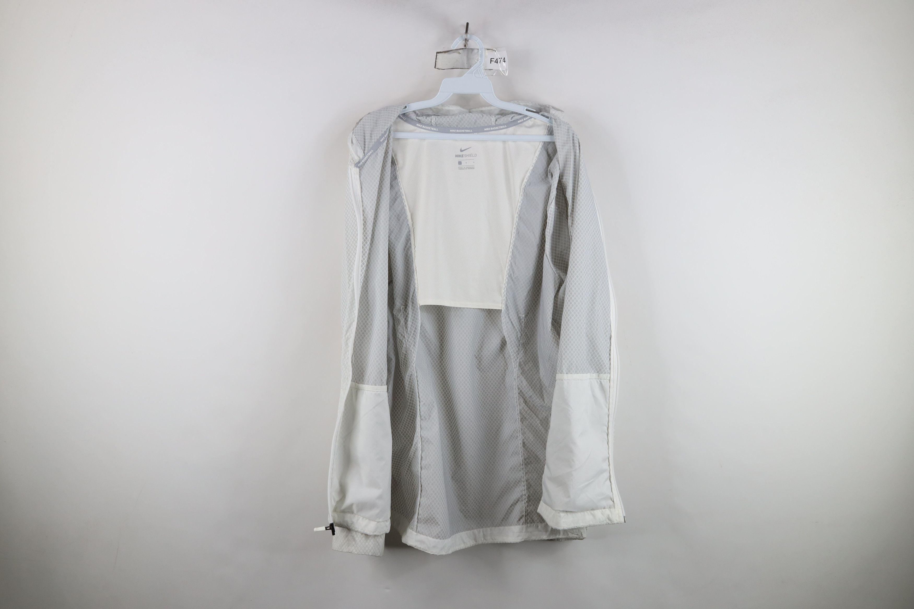 Nike Nike Shield Hyper Elite Hooded Basketball Jacket White Size US L / EU 52-54 / 3 - 9 Thumbnail