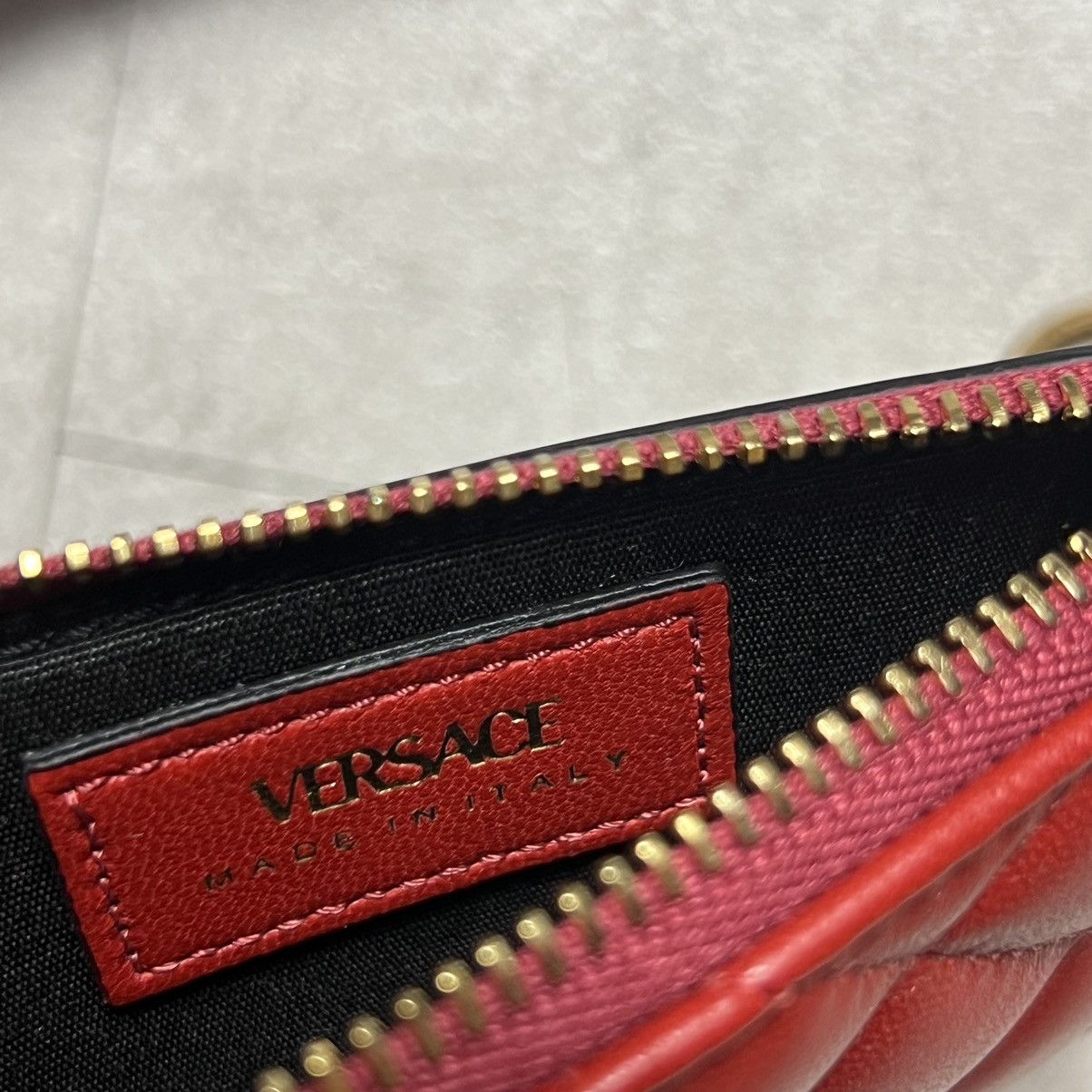 Versace New VERSACE quilting Card Case Wallet Size ONE SIZE - 4 Thumbnail