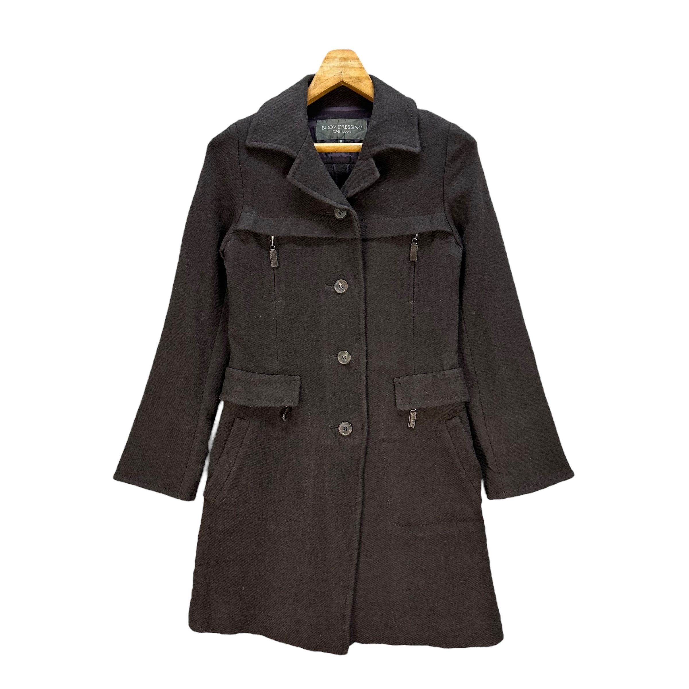Japanese Brand BODY DRESSING DELUXE Women’s Wool Coat Jacket #A64-1539 Size XXS / US 00 / IT 34 - 1 Thumbnail