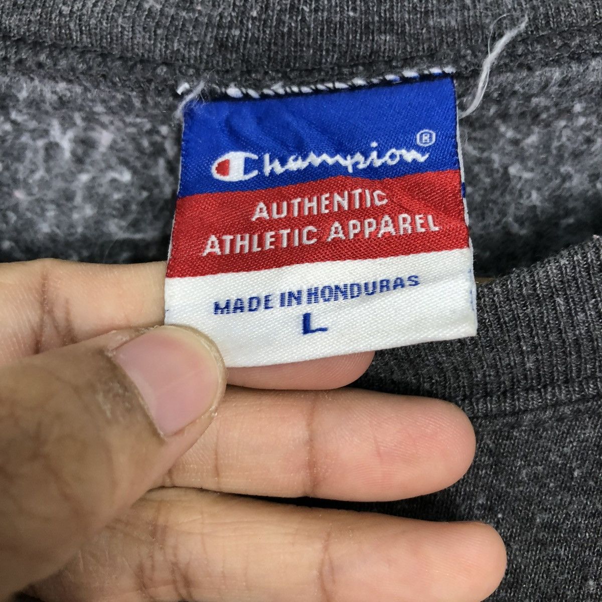 Champion 🔥VINTAGE SWEATSHIRT CHAMPION USA DAD BIG LOGO SPELL OUT Size US L / EU 52-54 / 3 - 15 Thumbnail