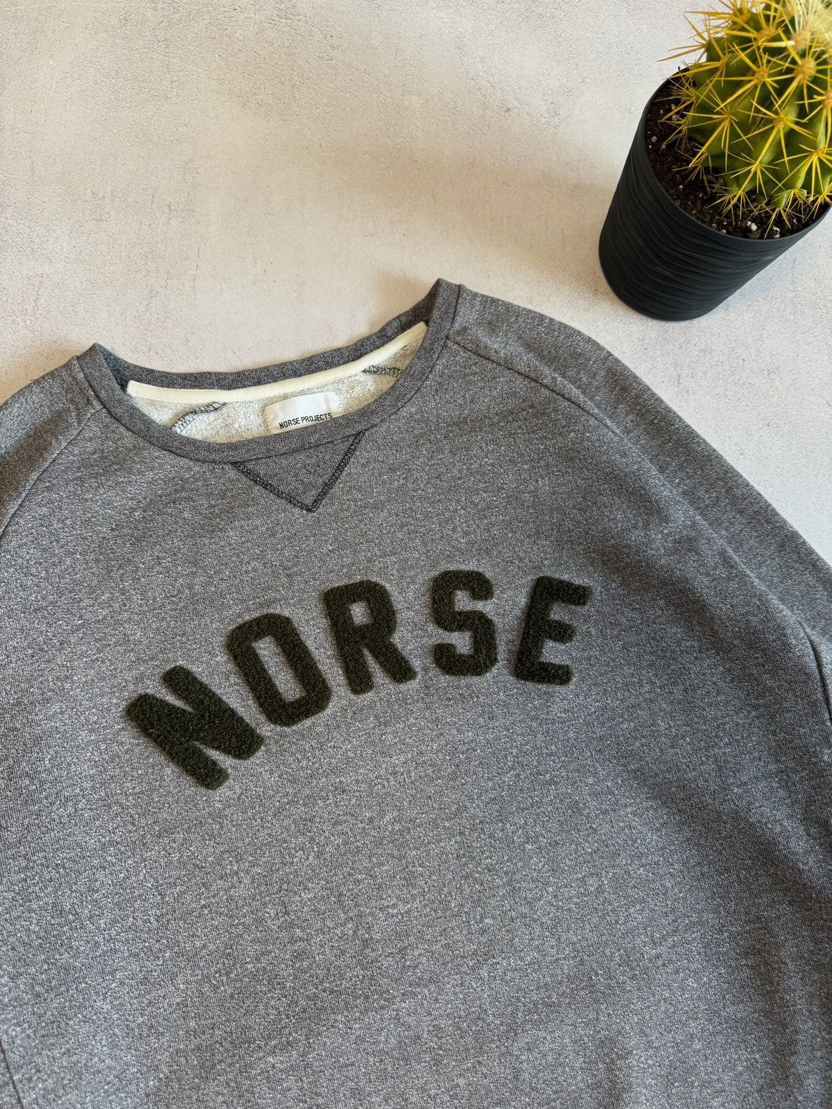 Norse Projects Norse Projects Sweatshirt Embroidered Big Logo Baggy Japanes Size US L / EU 52-54 / 3 - 3 Thumbnail