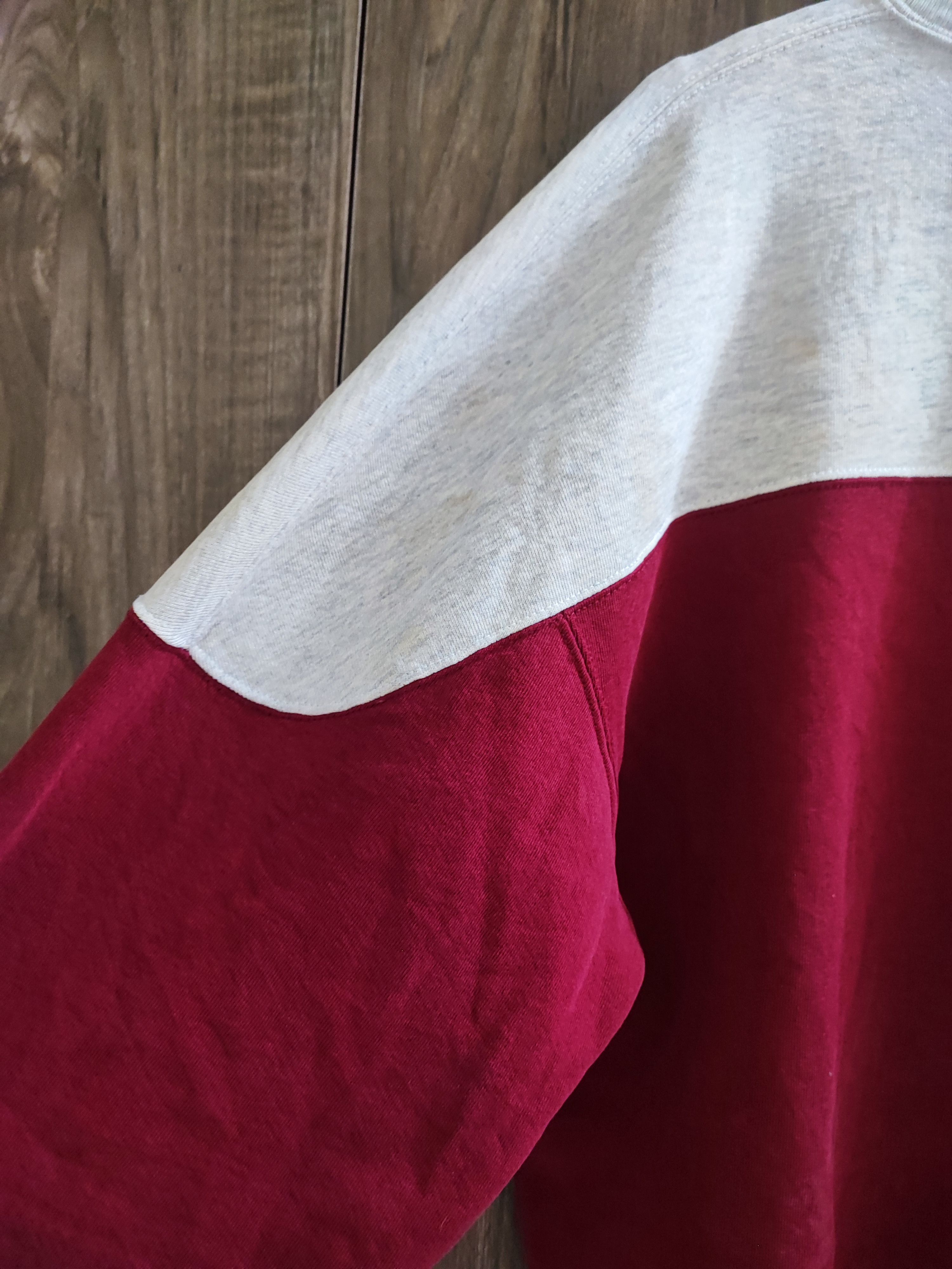 Russell Athletic Vintage Russell Athletic trashed Boxy 2 tone sweatshirt Size US XL / EU 56 / 4 - 4 Thumbnail
