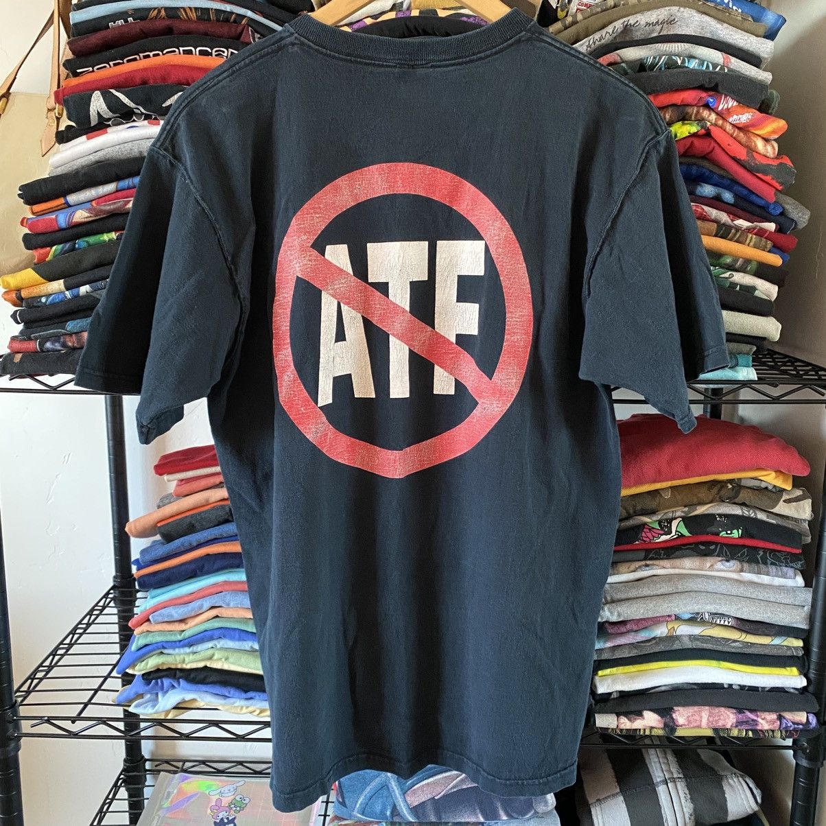 Vintage Vintage Anti ATF T-Shirt Double Sided Punk Grunge Size US L / EU 52-54 / 3 - 4 Thumbnail