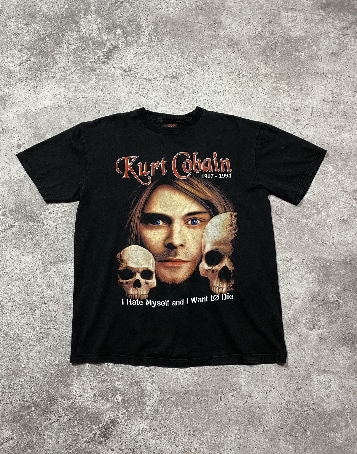 Band Tees Vintage 90-00’s Kurt Cobain 1967-1994 Metallica band Tshirt Size US XL / EU 56 / 4 - 1 Thumbnail