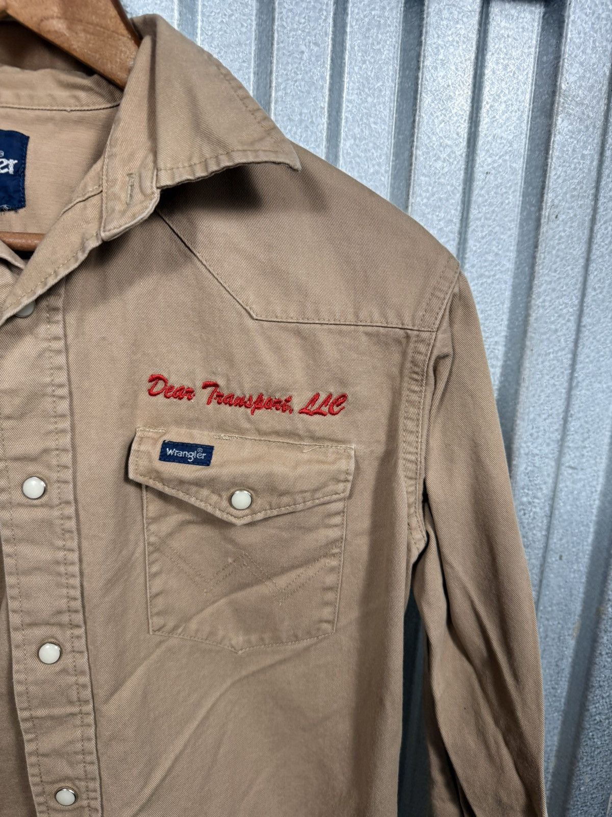 Wrangler Vintage Wrangler Pearl Snap Beige Button Up Western Shirt Size US M / EU 48-50 / 2 - 8 Thumbnail