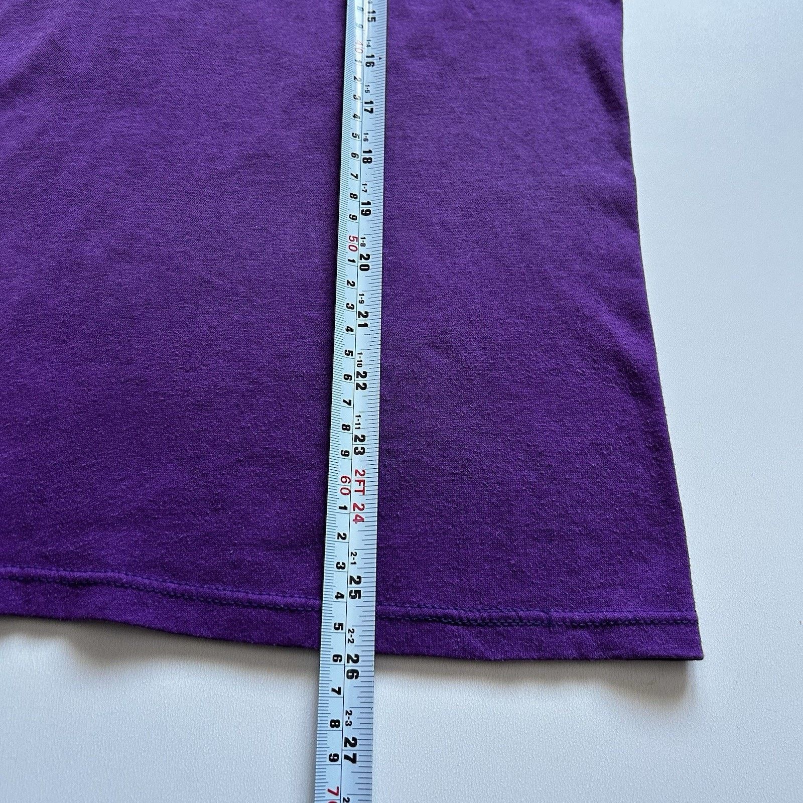 Vintage Vintage 90s Faded Purple Blank Pocket T Shirt Medium Rare Size US M / EU 48-50 / 2 - 5 Thumbnail