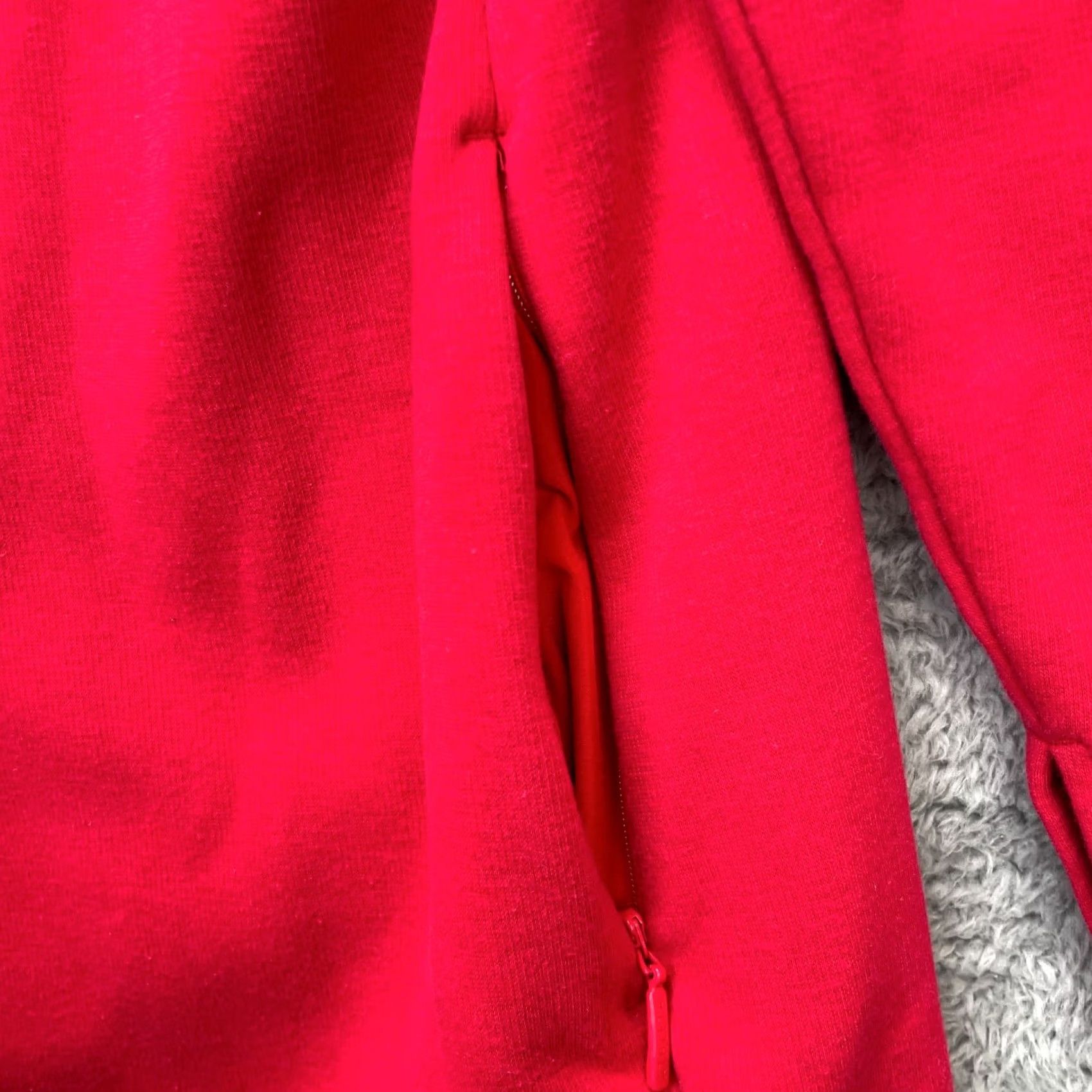 Athleta Athleta Jacket Womens S Red Cozy Karma Asym Sweatshirt Yoga Gym Pullover Basic Jacket Size S / US 4 / IT 40 - 6 Thumbnail