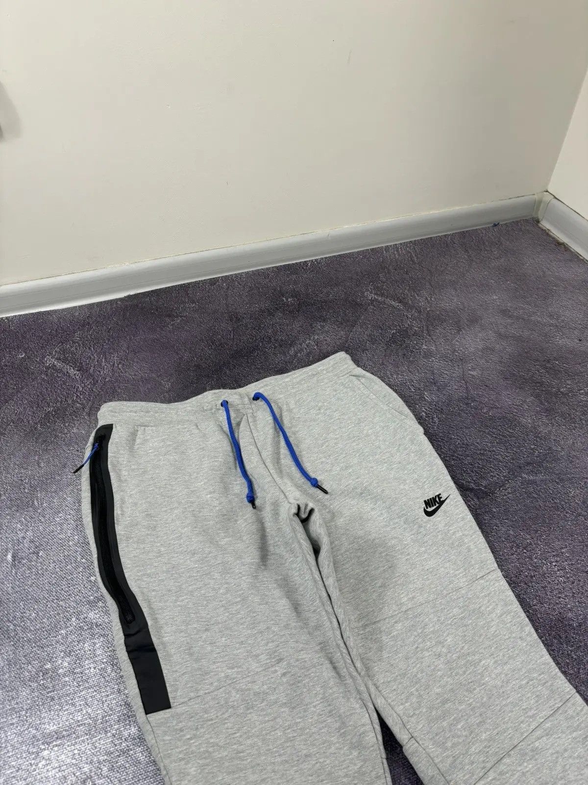Nike × Vintage Nike Tech Fleece Drill Gray Hype Sweatpants Joggers Pants Size US 34 / EU 50 - 3 Thumbnail
