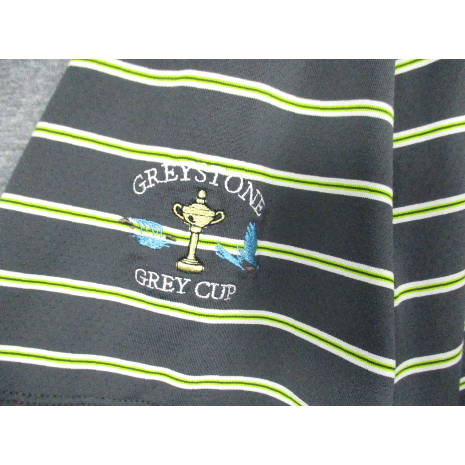 Nike Nike Golf Polo Shirt L Men Blue Green Stripe Short Sleeve Greystone Grey Cup Size US L / EU 52-54 / 3 - 2 Thumbnail