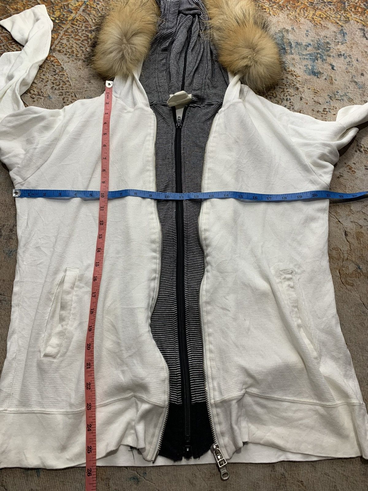 14th Addiction × If Six Was Nine × Yasuyuki Ishii Double Layers Time Flies Fur Hoodie Zip Lgb Style Size US L / EU 52-54 / 3 - 6 Thumbnail