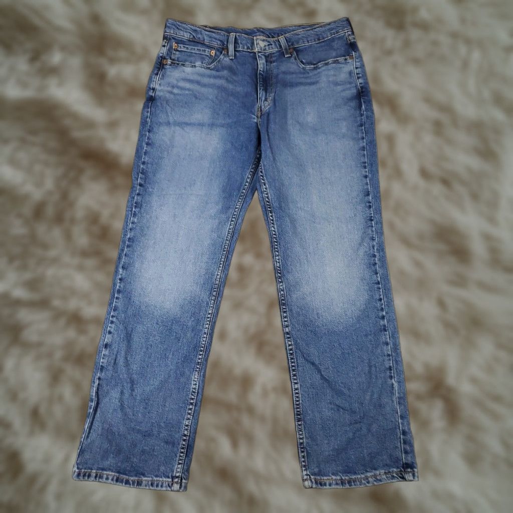 Levi's Mens Levis Jeans 36x30 Extra Large Straight Leg Blue Casual Denim Pants Size US 36 / EU 52 - 1 Thumbnail