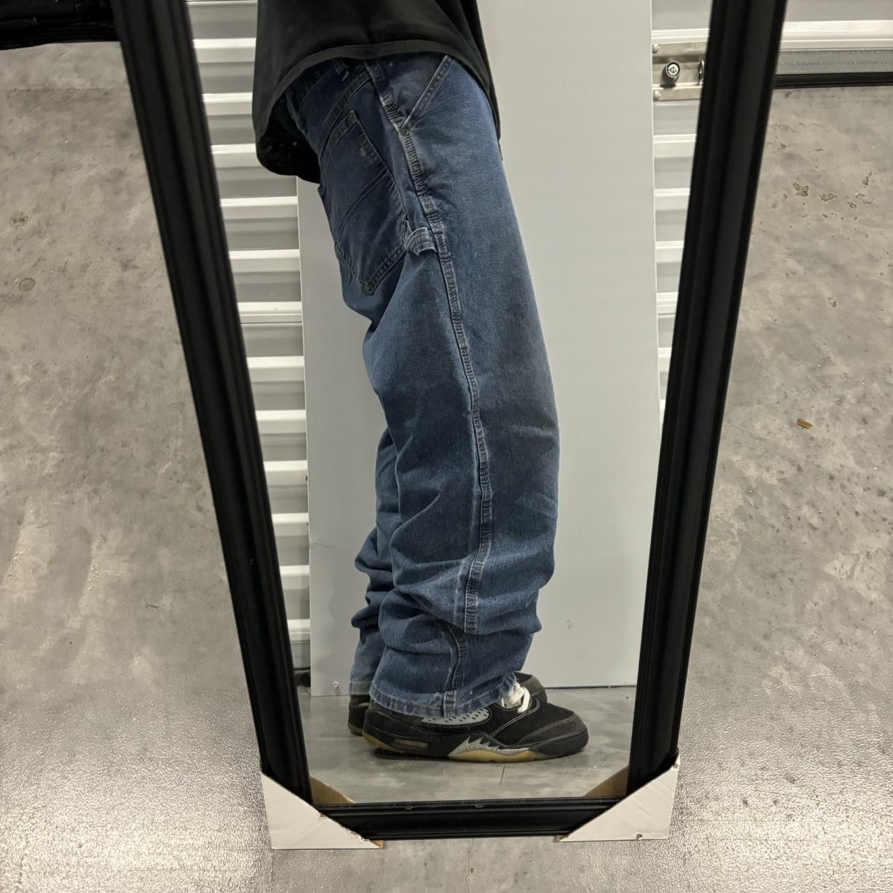 Japanese Brand × Vintage Crazy Vintage Y2K/2000s Medium Wash Skater Carpenter Denim Jeans! Size US 34 / EU 50 - 2 Thumbnail