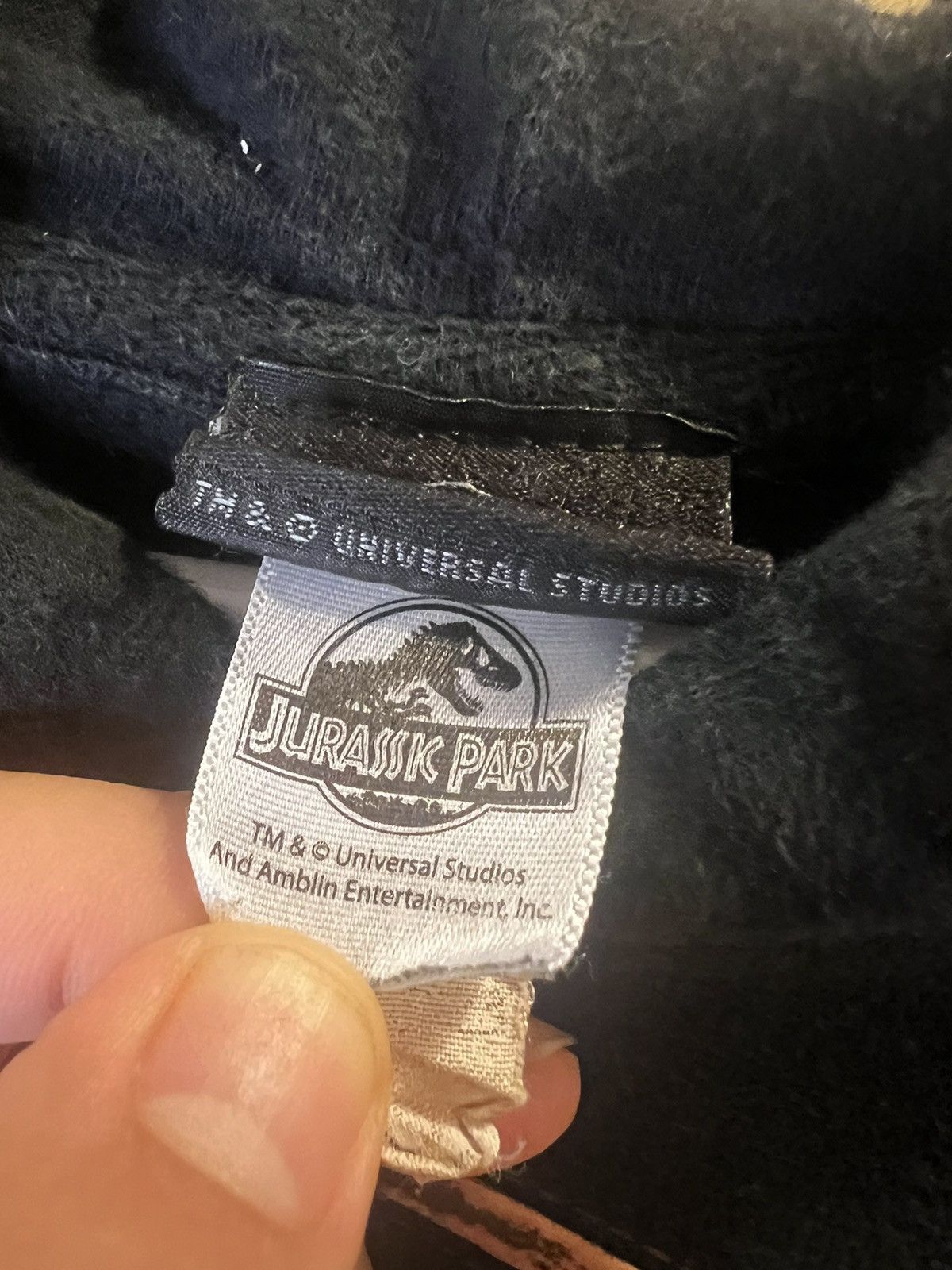 Universal Studios × Vintage VTG Universal Studios Jurassic Park Dinosaur Hoodie Size US L / EU 52-54 / 3 - 6 Thumbnail