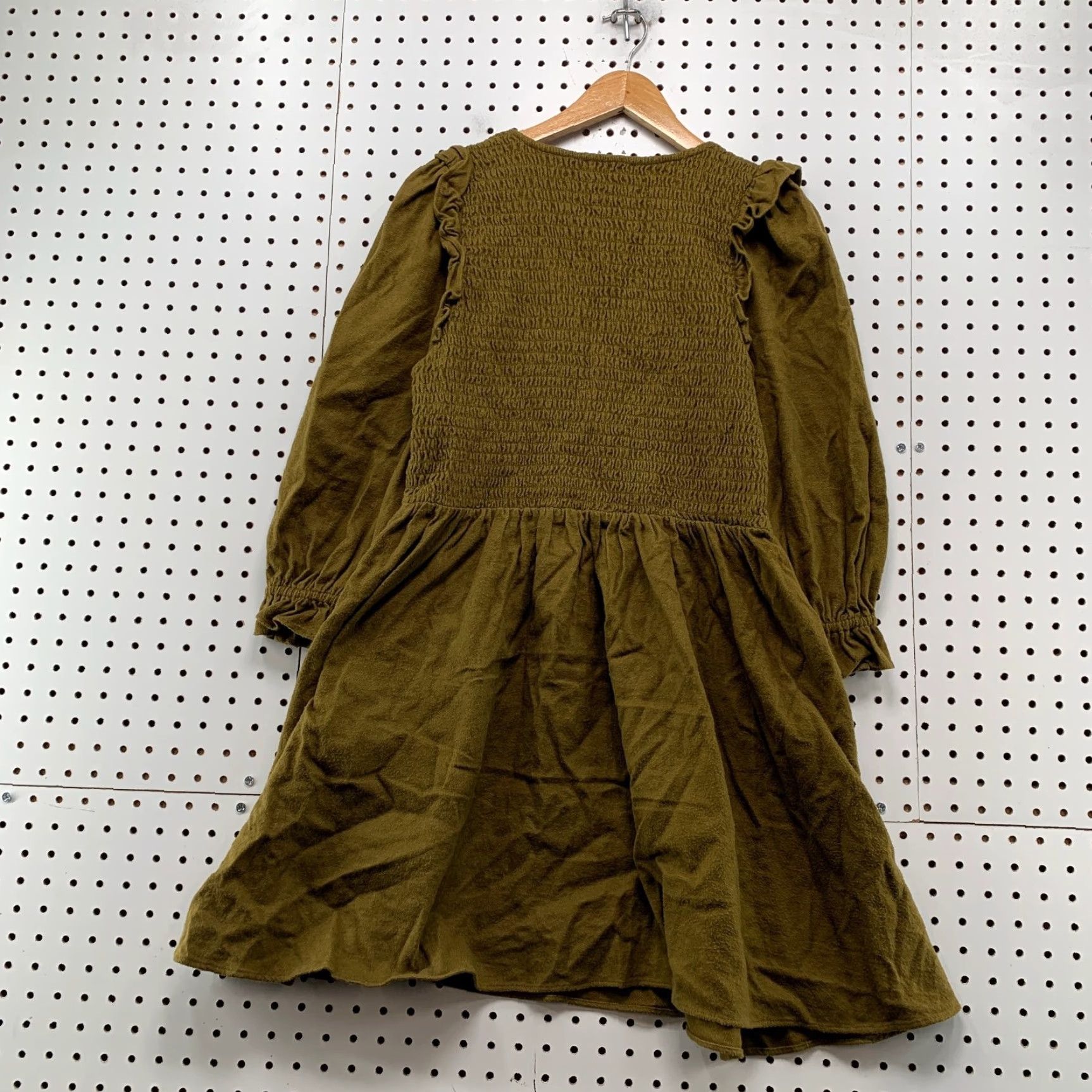 Madewell Madewell Dress Women's Smocked V-Neck Mini Cottagecore Green Size M / US 6-8 / IT 42-44 - 2 Thumbnail