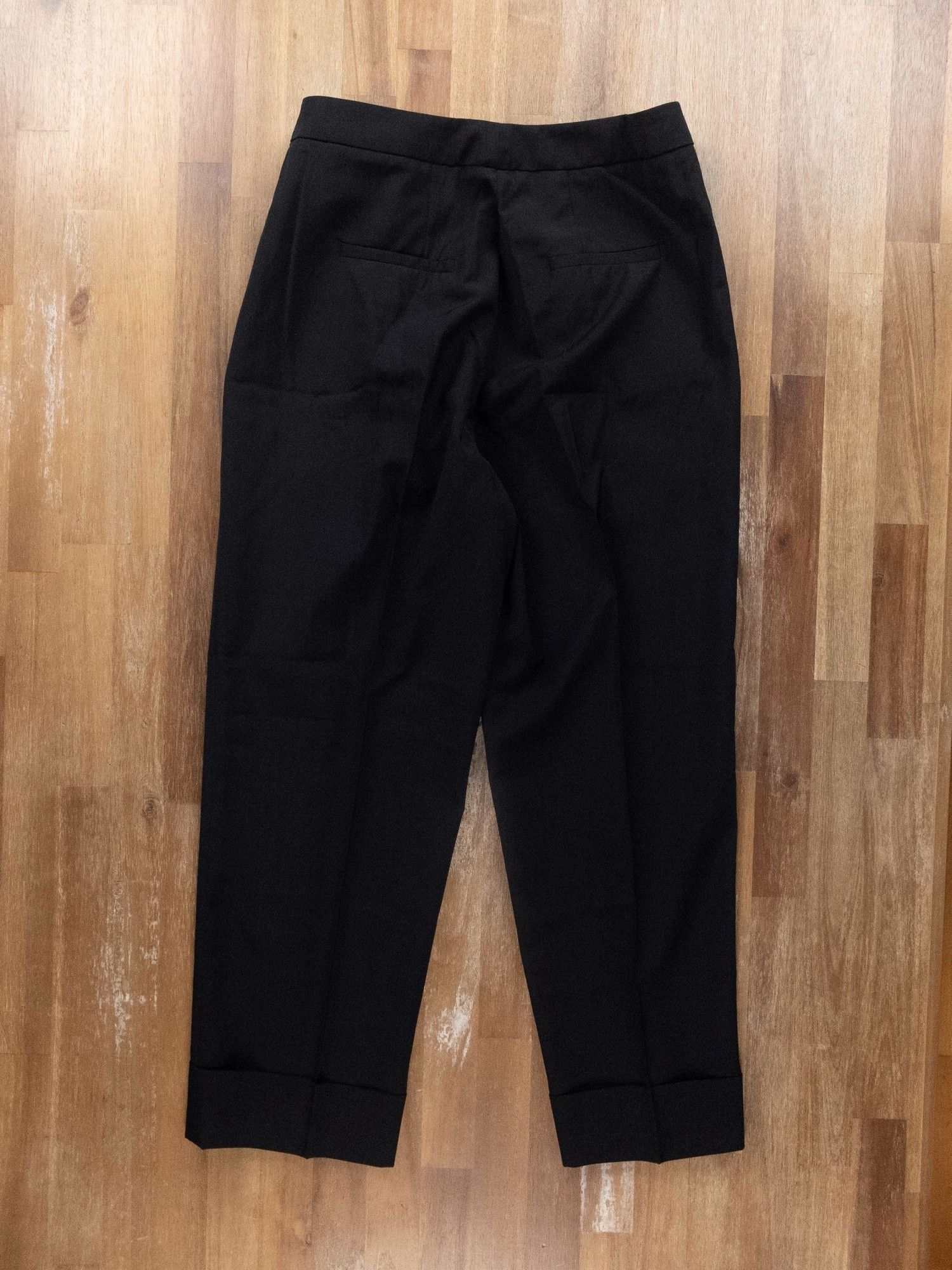 Viktor & Rolf VIKTOR & ROLF solid black cropped wool pants trousers 6 42 Size 28" / US 6 / IT 42 - 11 Thumbnail