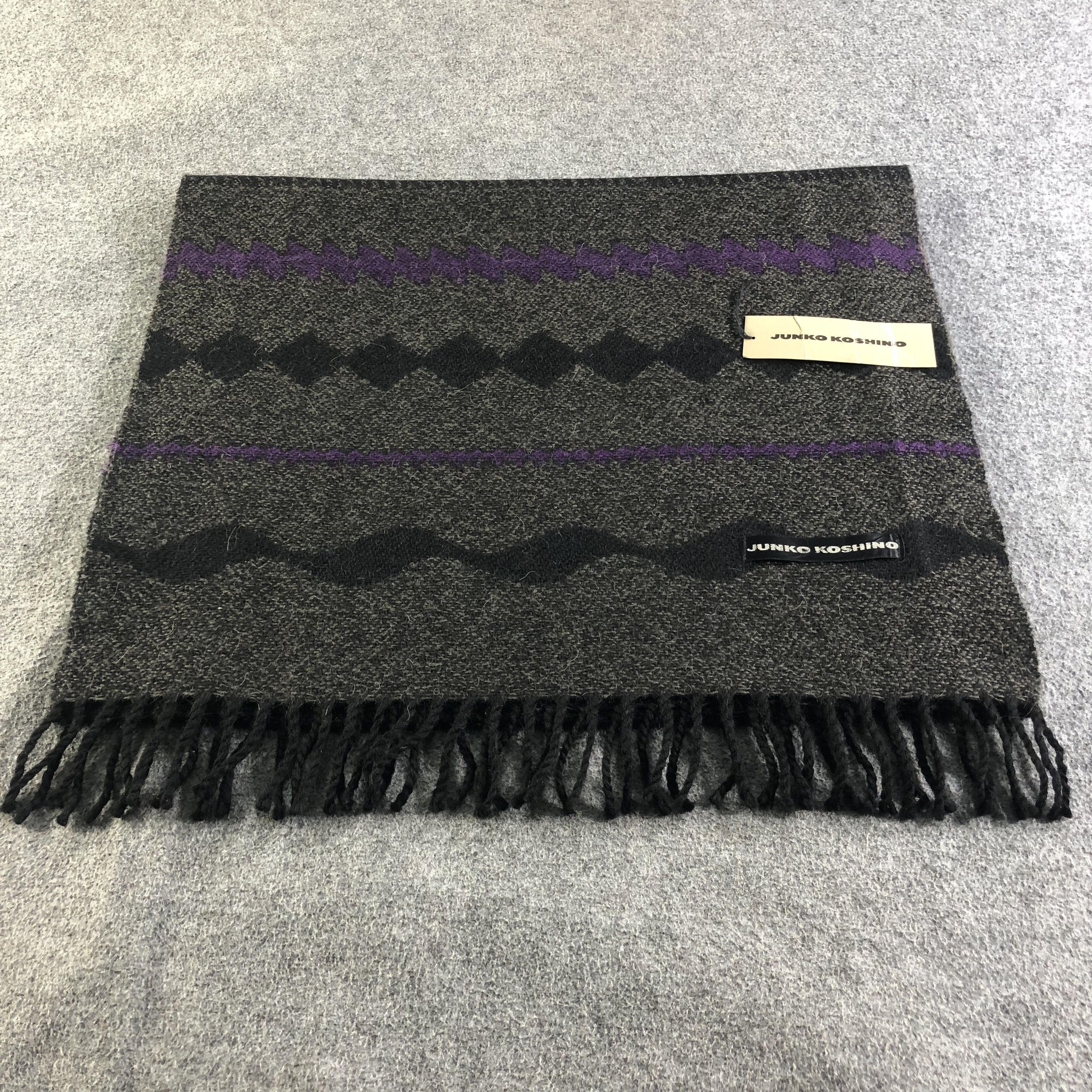 Mr. Junko Junko Koshino Wool Scarf Muffler V2037 Size ONE SIZE - 3 Thumbnail