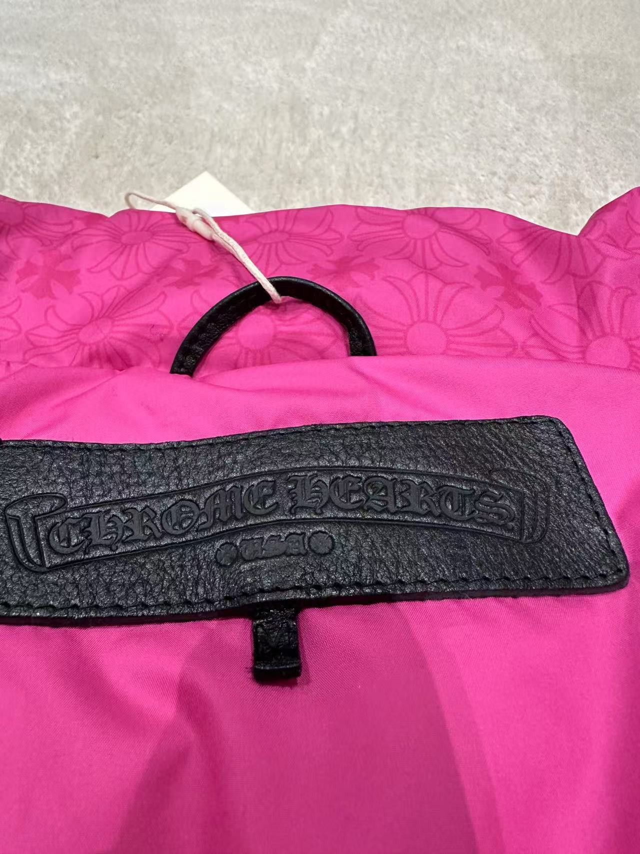 Chrome Hearts Chrome Hearts Women Pink Monogram Cropped Puffer Down Jacket Size M / US 6-8 / IT 42-44 - 6 Thumbnail