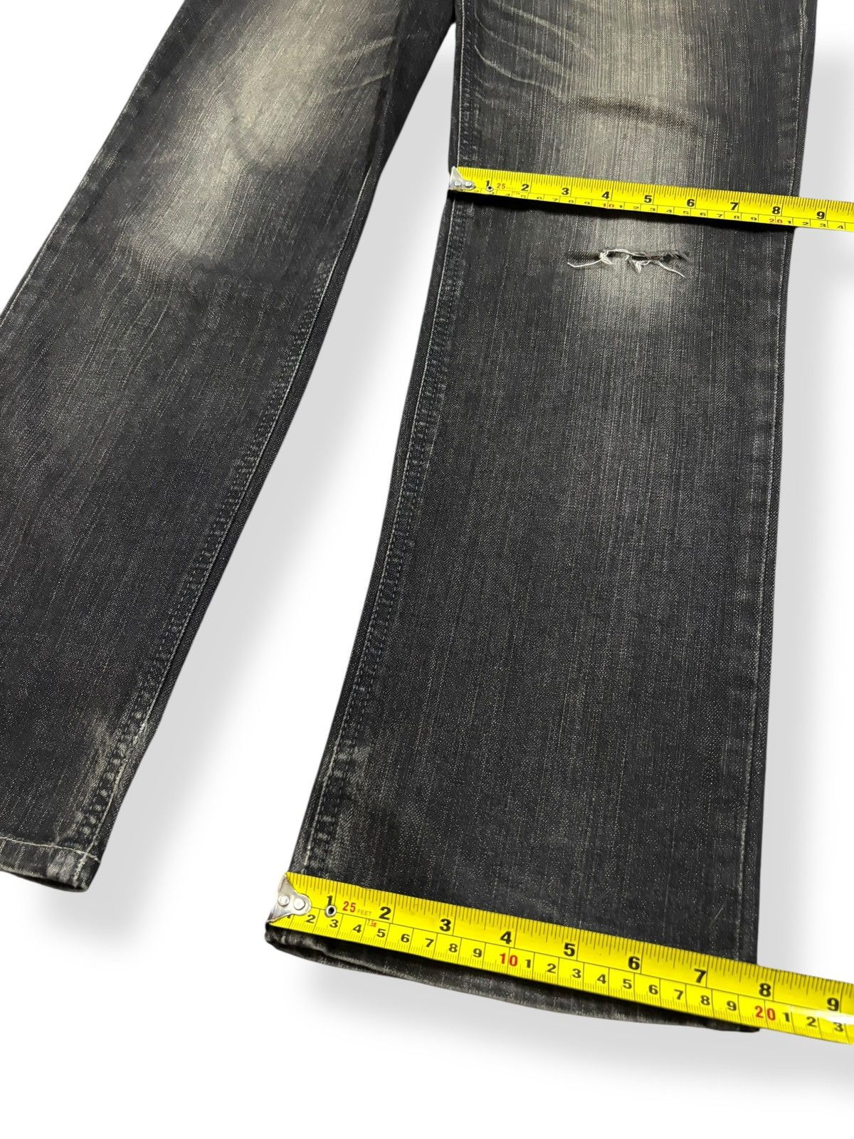 Edwin Vintage Edwin XV Edge Black Faded Distressed Jeans Size US 34 / EU 50 - 14 Thumbnail