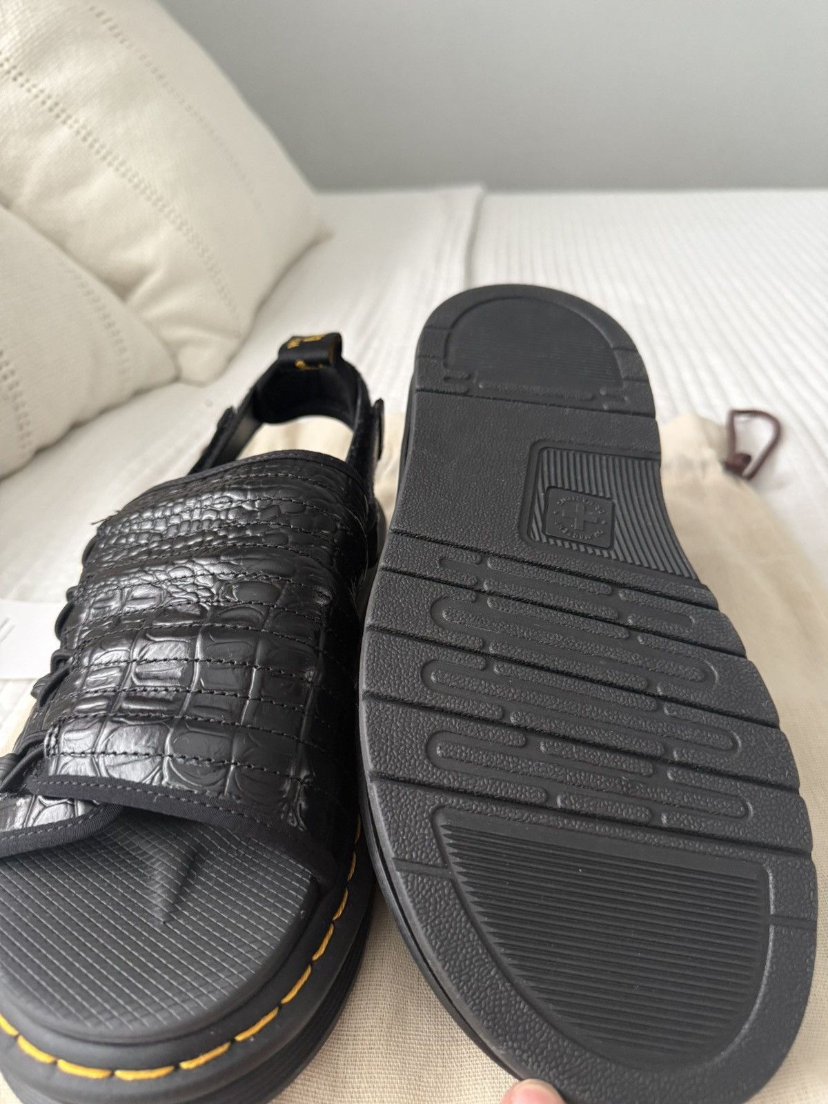 Dr. Martens × Suicoke Dr. Martens x Suicoke Boak Sandals – Black Croc Size US 9 / EU 42 - 4 Thumbnail