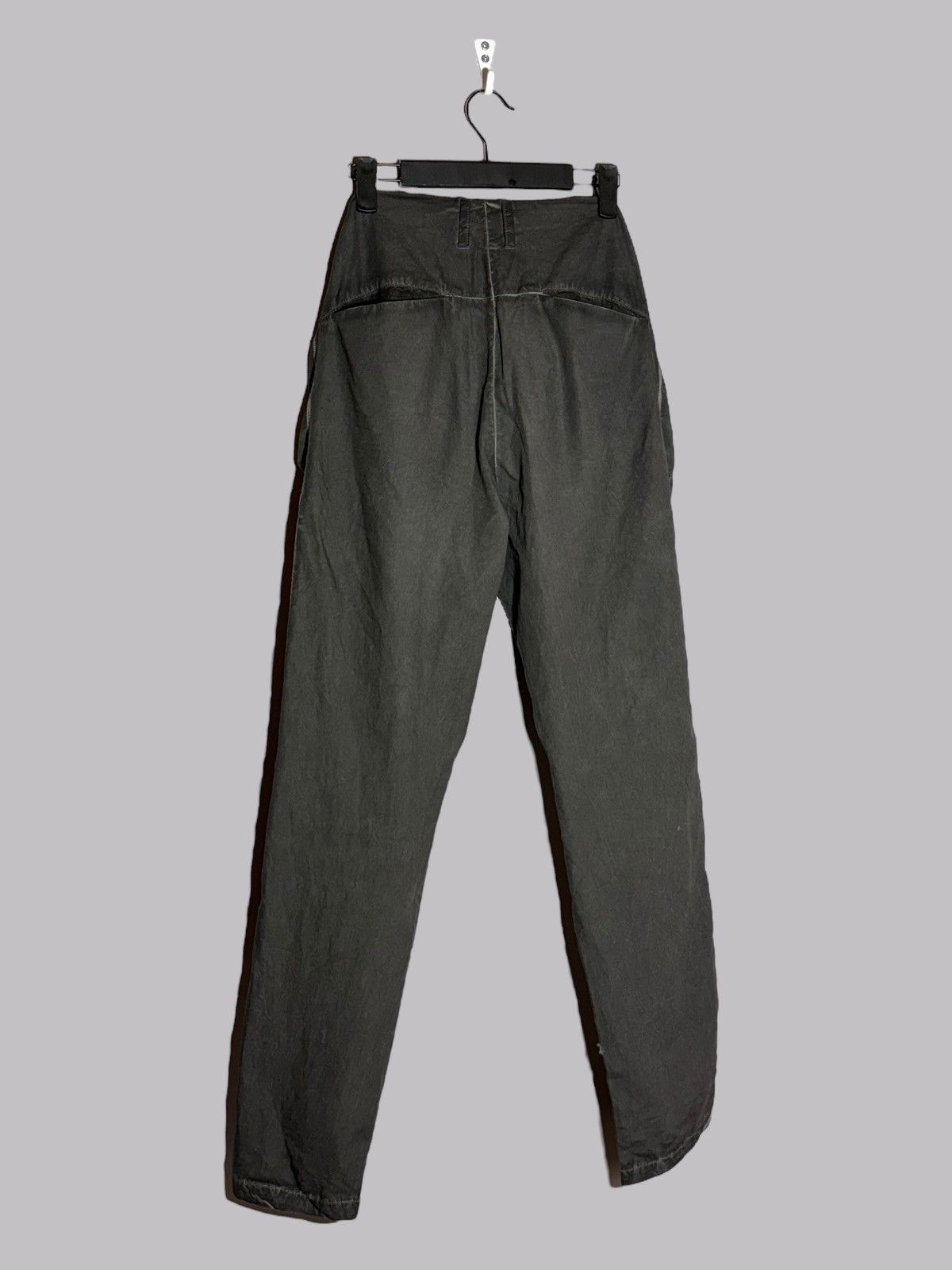 Transit Uomo Transit Uomo Dark Grey Charcoal Cotton Linen Pants Rare Size US 28 / EU 44 - 2 Thumbnail