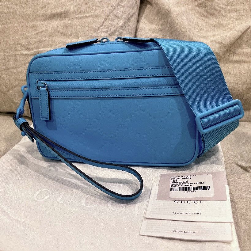 Gucci $2600 Gucci GG Monogram Embossed Waterproof Leather Bag Size ONE SIZE - 16 Thumbnail