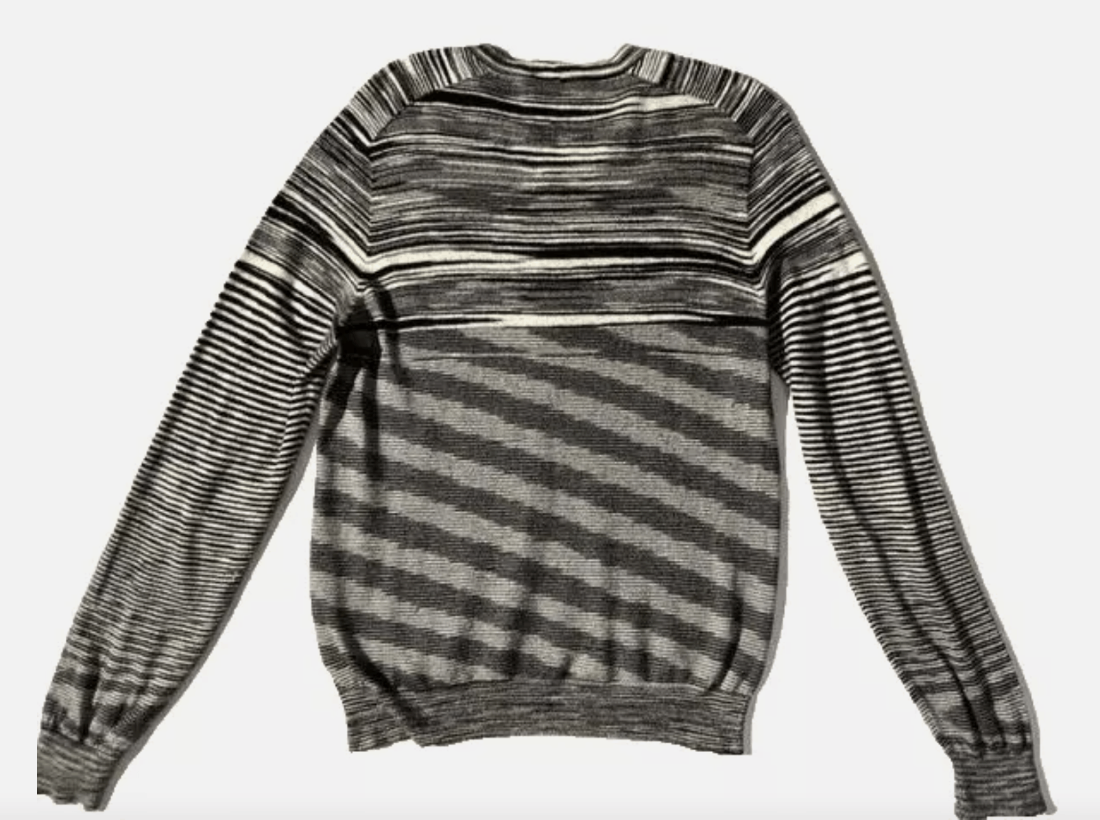 Missoni MISSONI Mens Cashmere Black Grey Space Dye Sweater Size US M / EU 48-50 / 2 - 5 Thumbnail